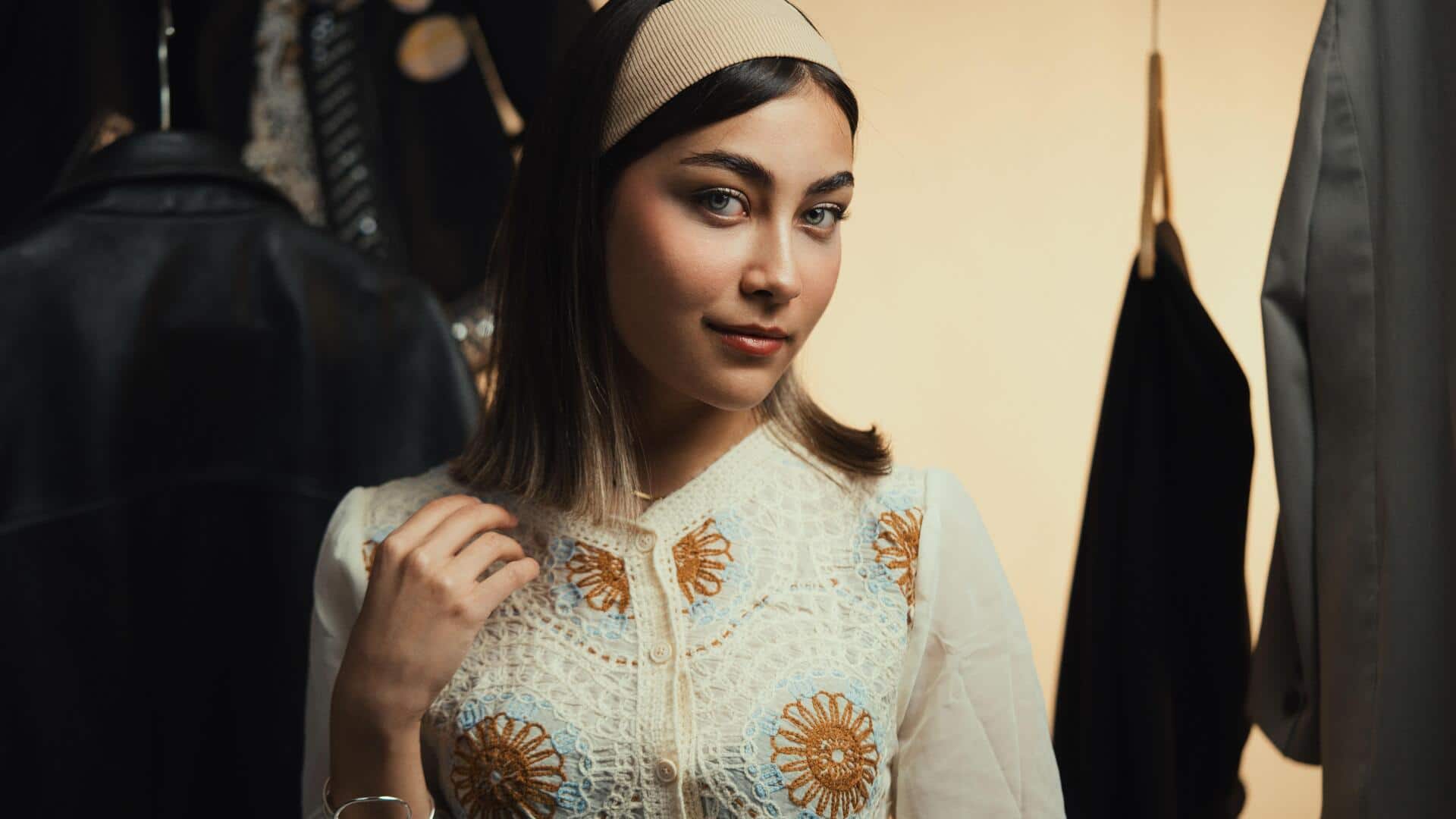 Try these stylish ways to wear a headband
