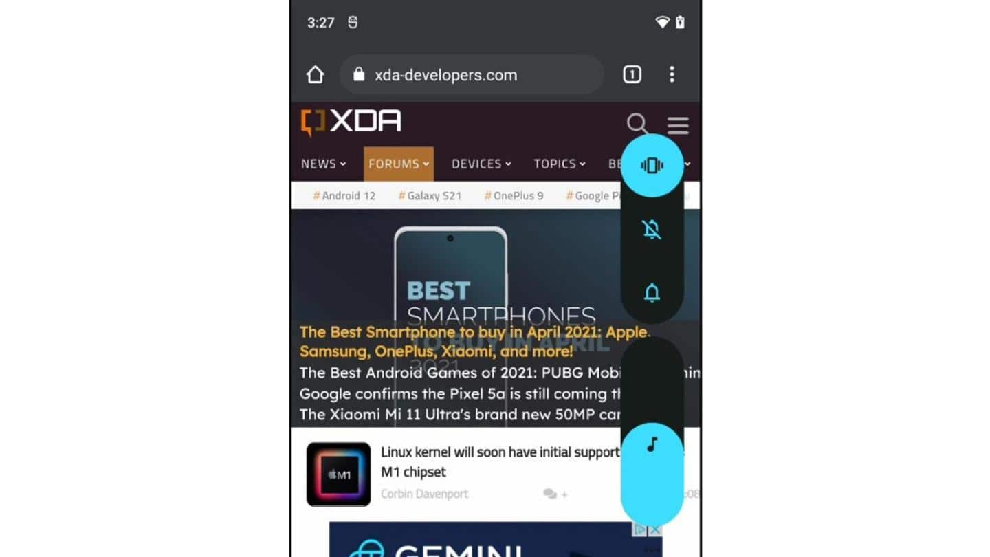 Developer Preview features new volume panel UI, animations Developer Preview features new volume panel UI, animations