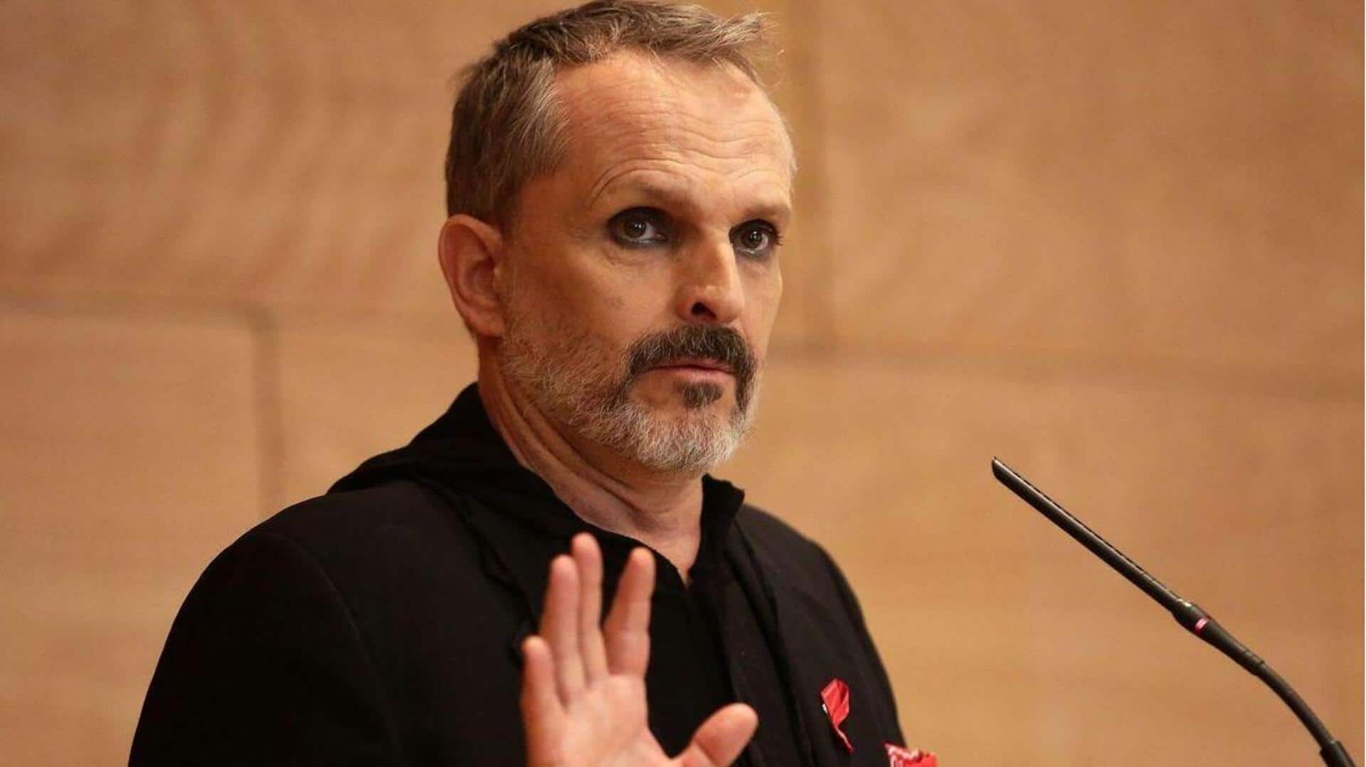 How was Spanish singer Miguel Bosé assaulted at home
