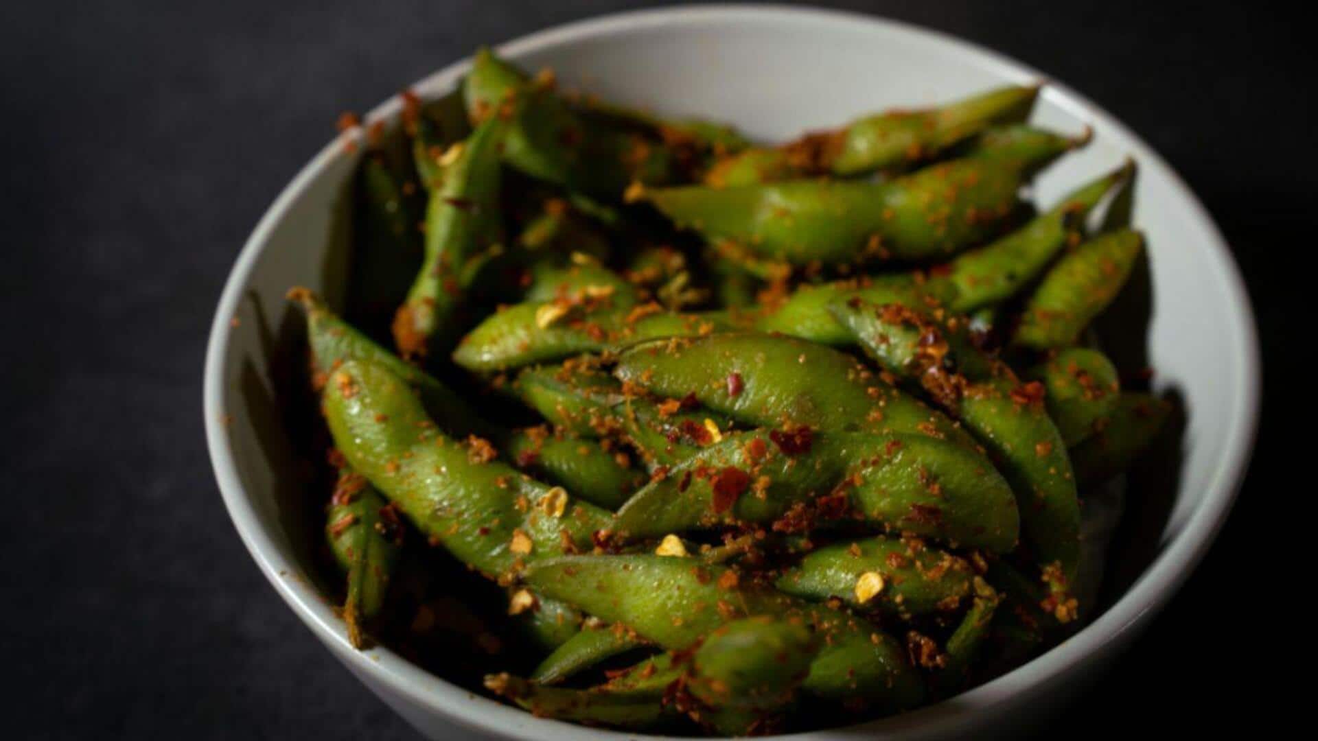 Healthy snacking made delicious with garlic edamame Healthy snacking made delicious with garlic edamame