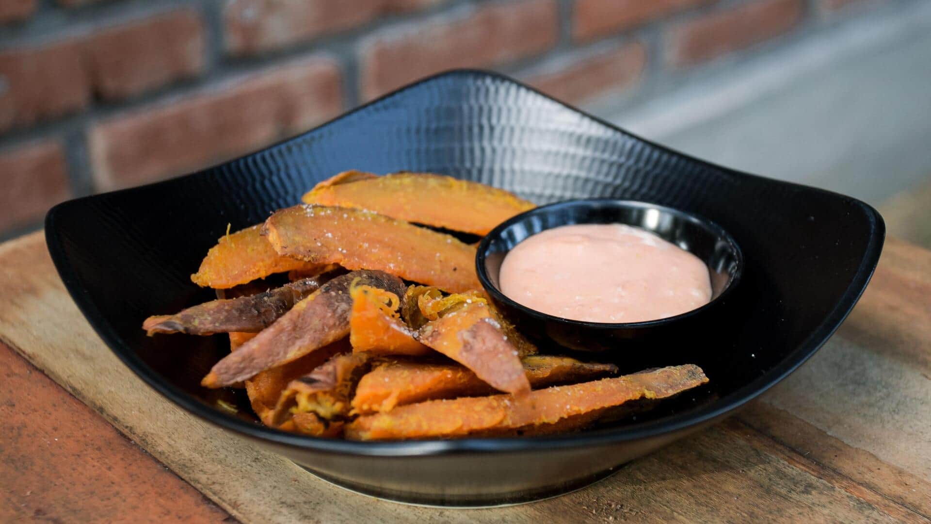 Ditch crackers for these crunchy sweet potato sticks