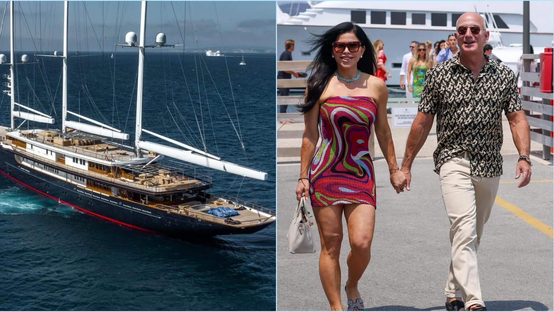 Jeff Bezos's $500M yacht: World's largest, has Bezos's girlfriend's sculpture!