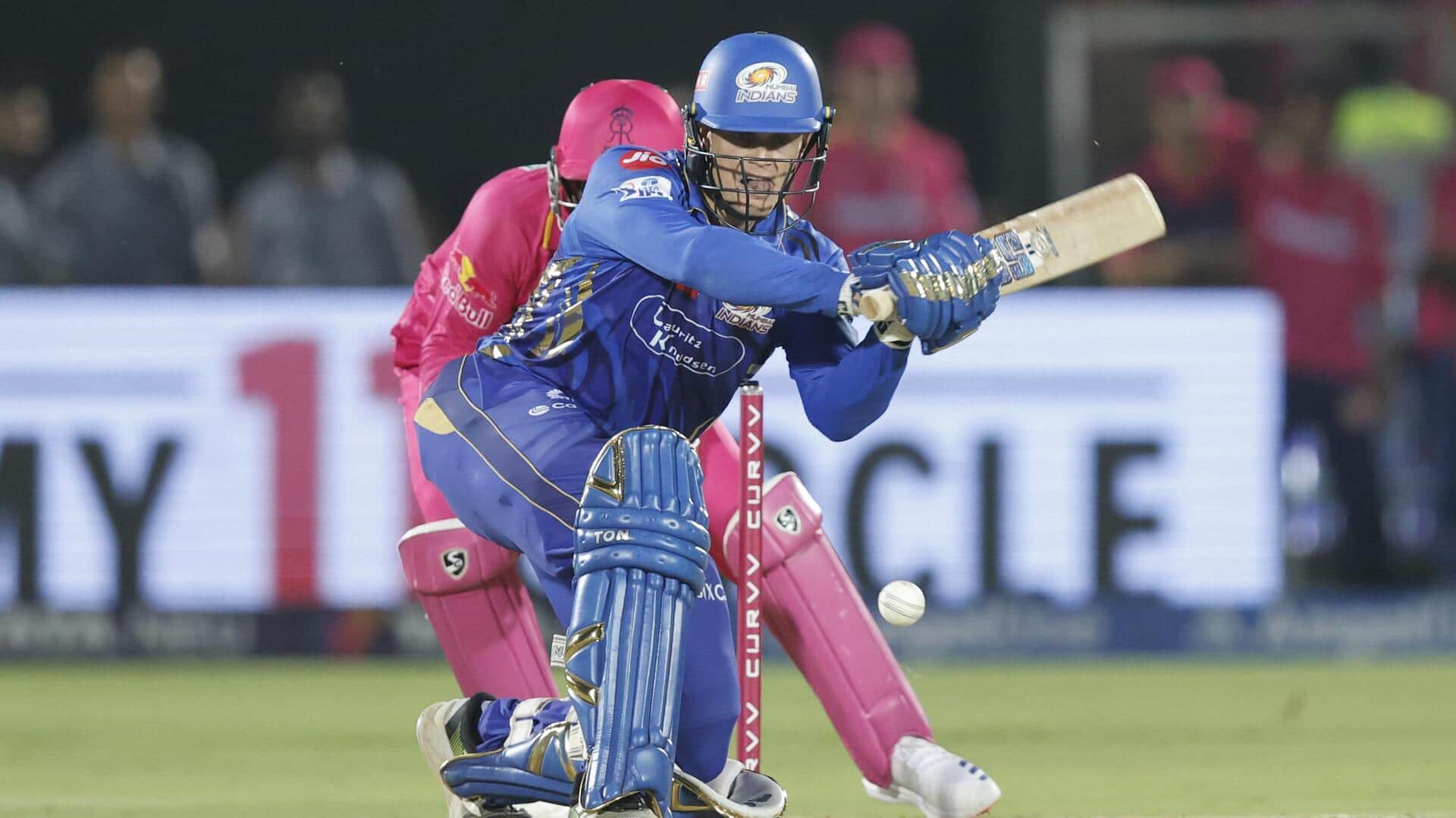 Listing MI's century opening partnerships vs RR in IPL Listing MI's century opening partnerships vs RR in IPL