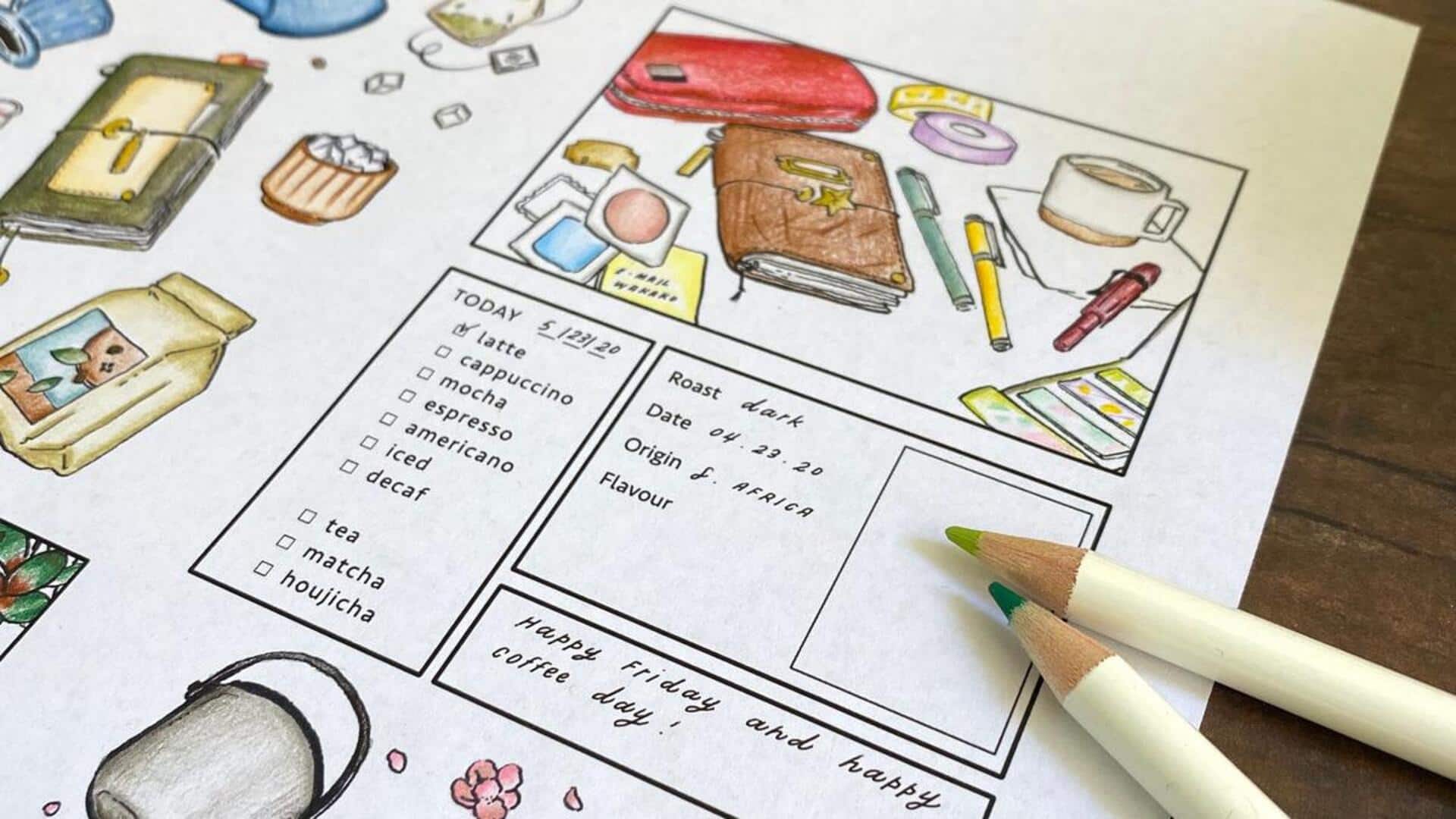 How to do color journaling to boost creativity