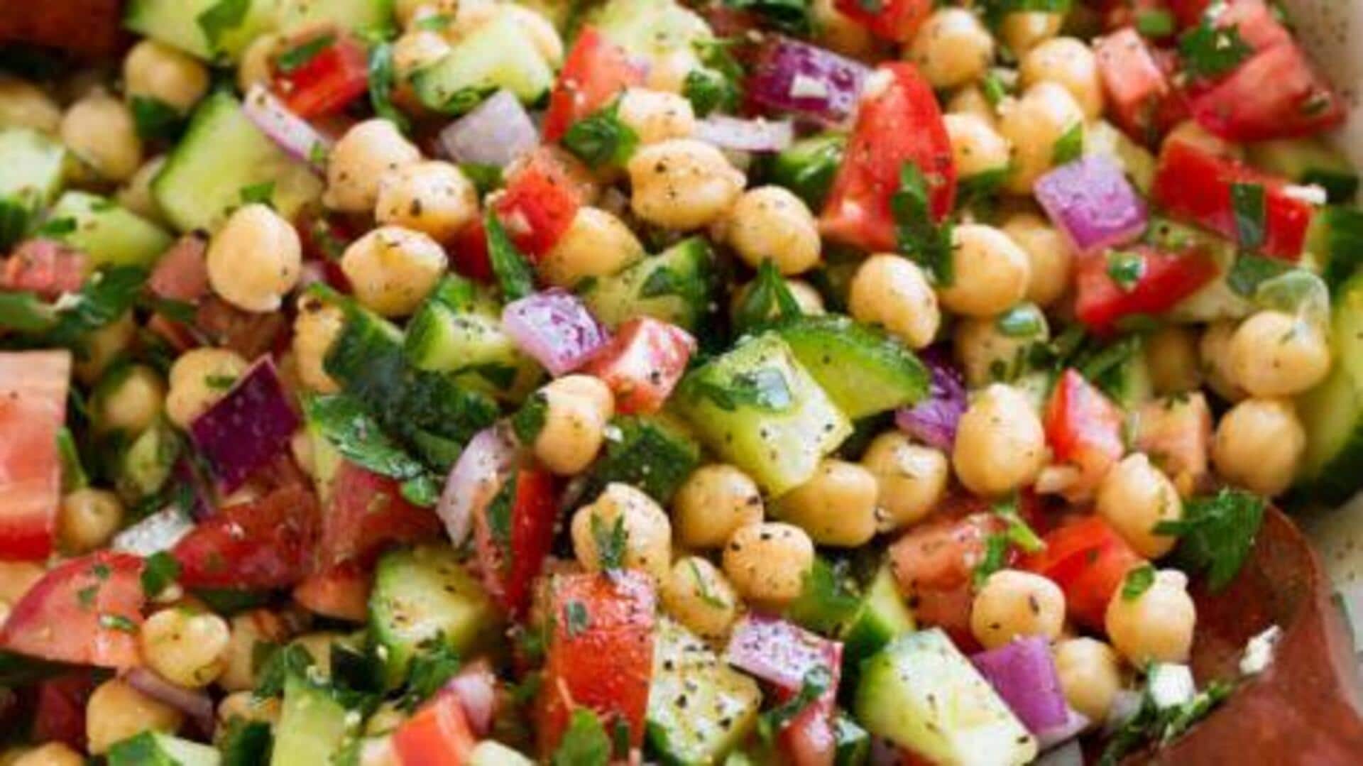 Power up with chickpea vegan salads