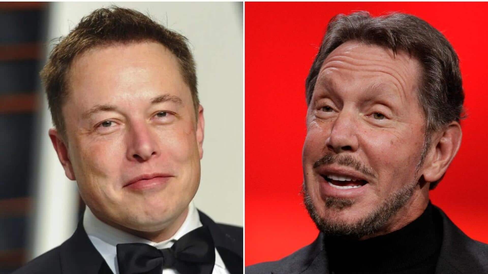 Larry Ellison might beat Elon Musk to be world's richest