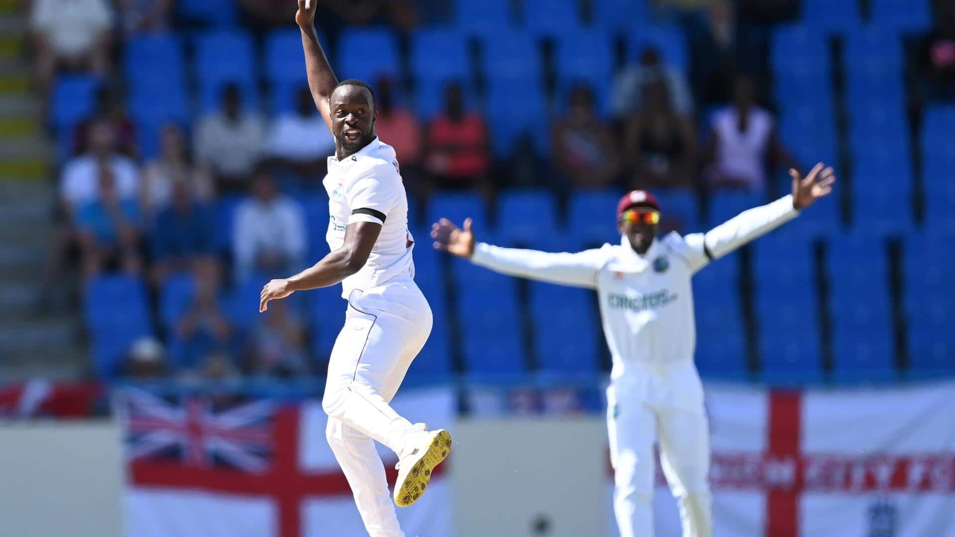 Kemar Roach celebrates Test comeback with fifer: Key stats 