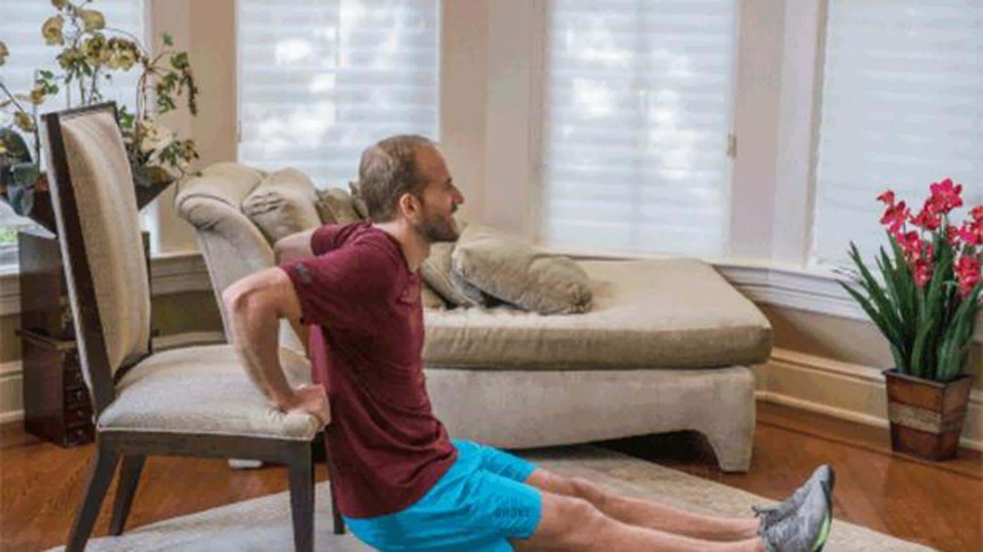 Relax body tension with 5 simple chair stretches