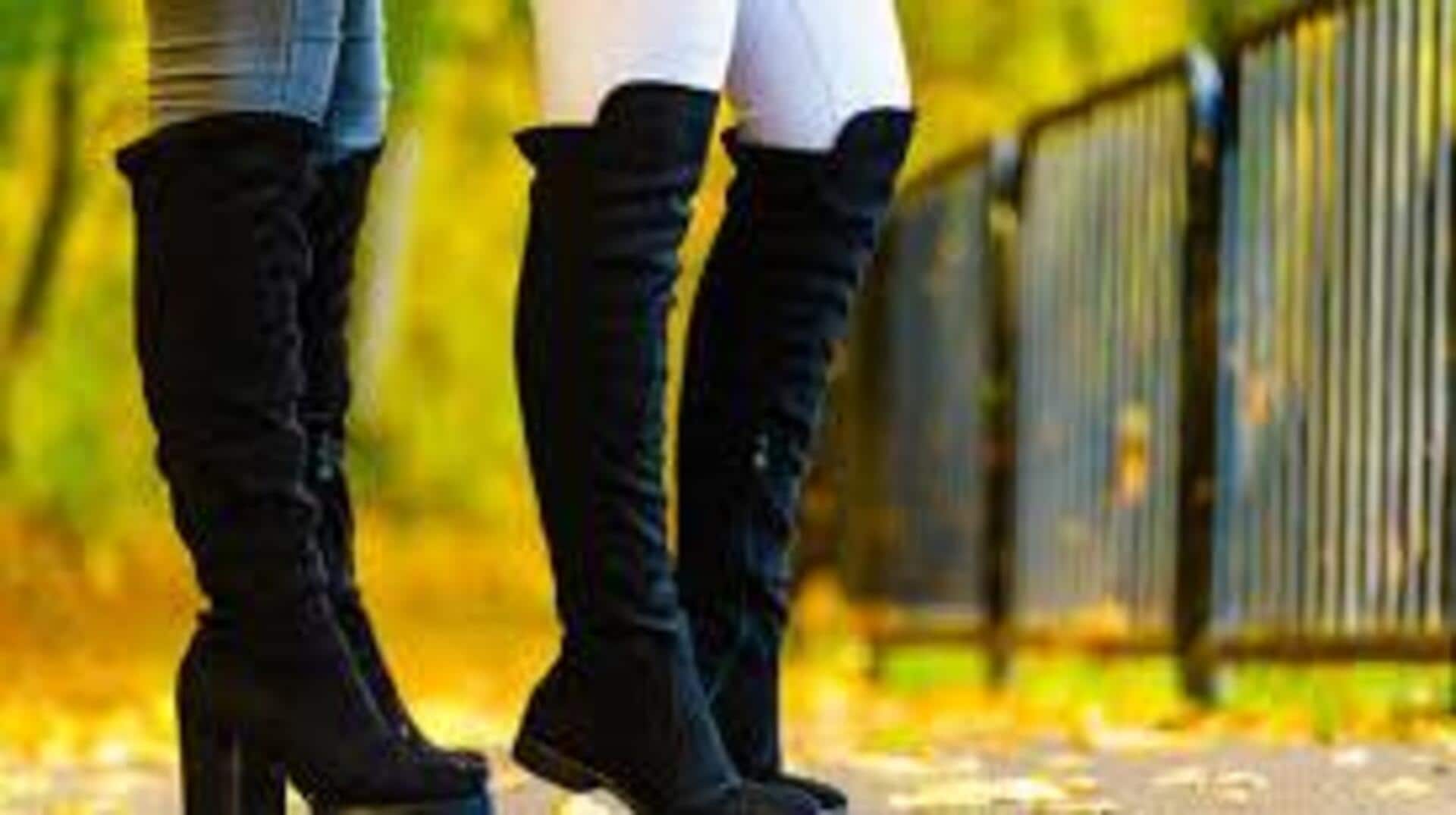 Stylish ways to wear knee boots this winter
