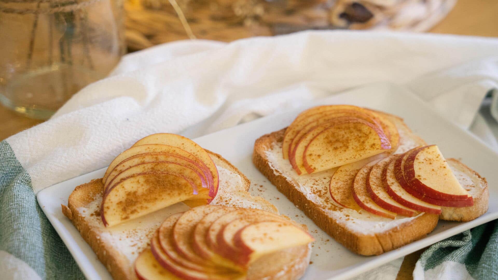 Apple slices + nut butter toast: 5-minute prep