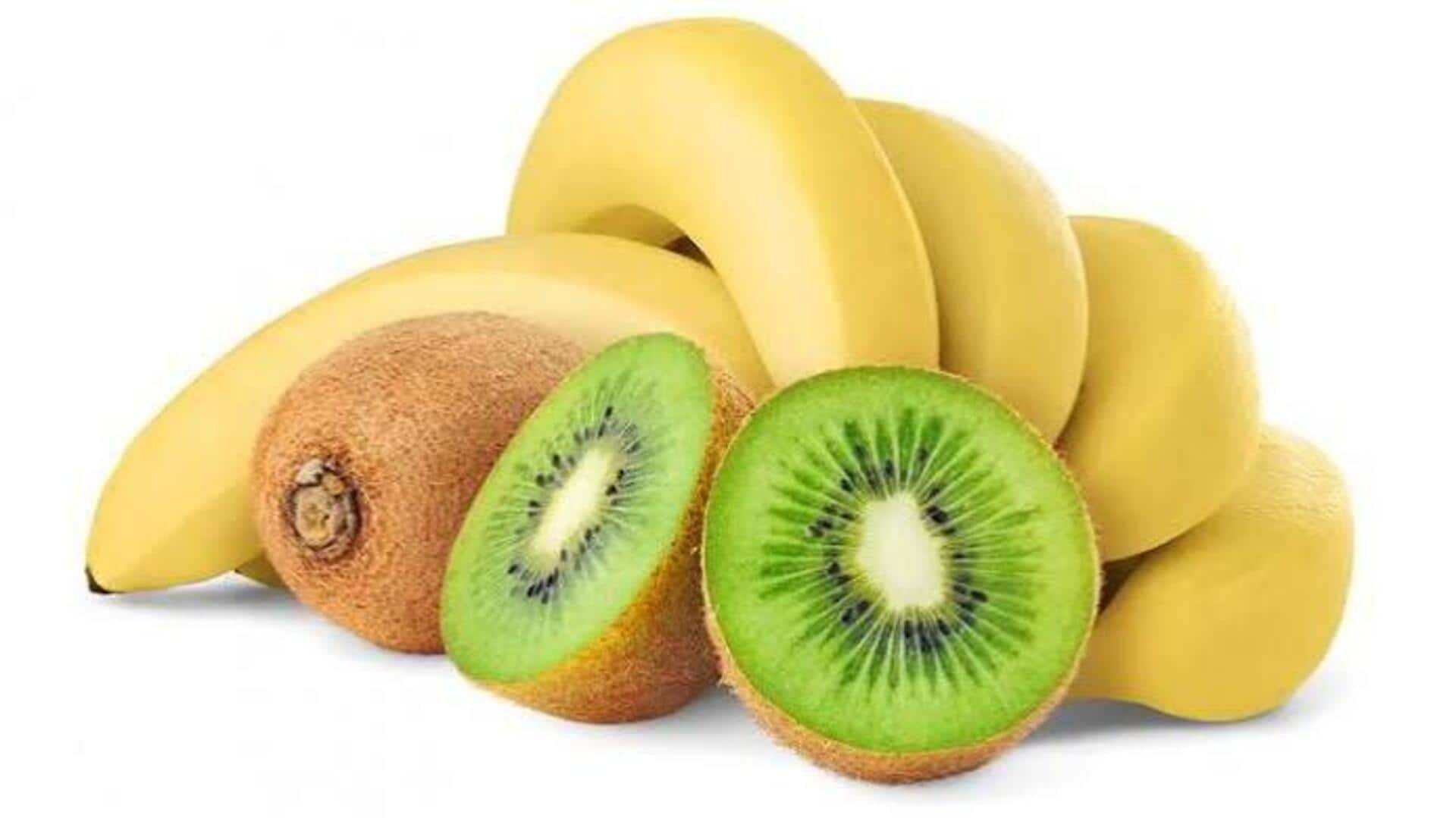 Banana v/s kiwi: Which has more fiber?