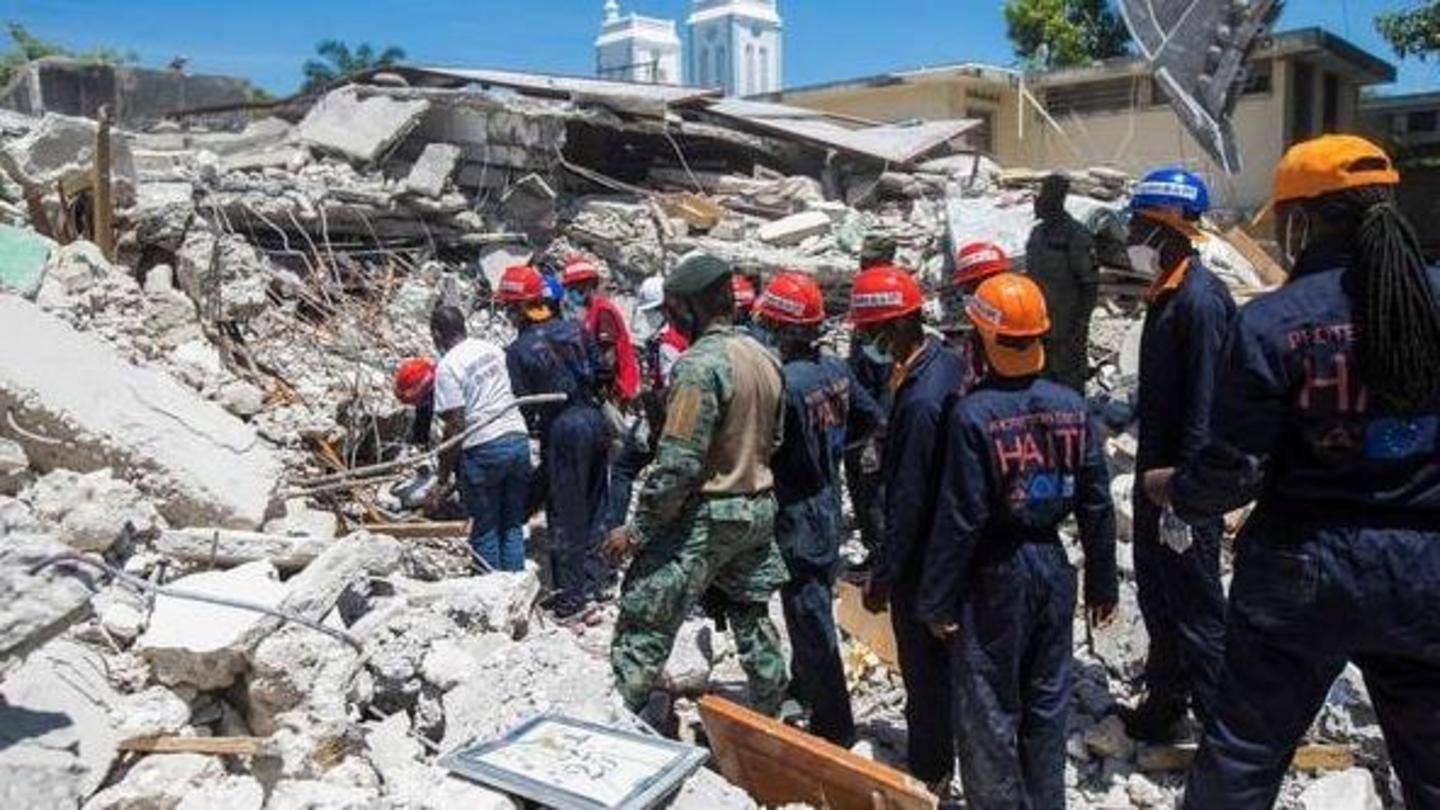 Epicenter of earthquake was 125km west of Port-au-Prince Epicenter of earthquake was 125km west of Port-au-Prince