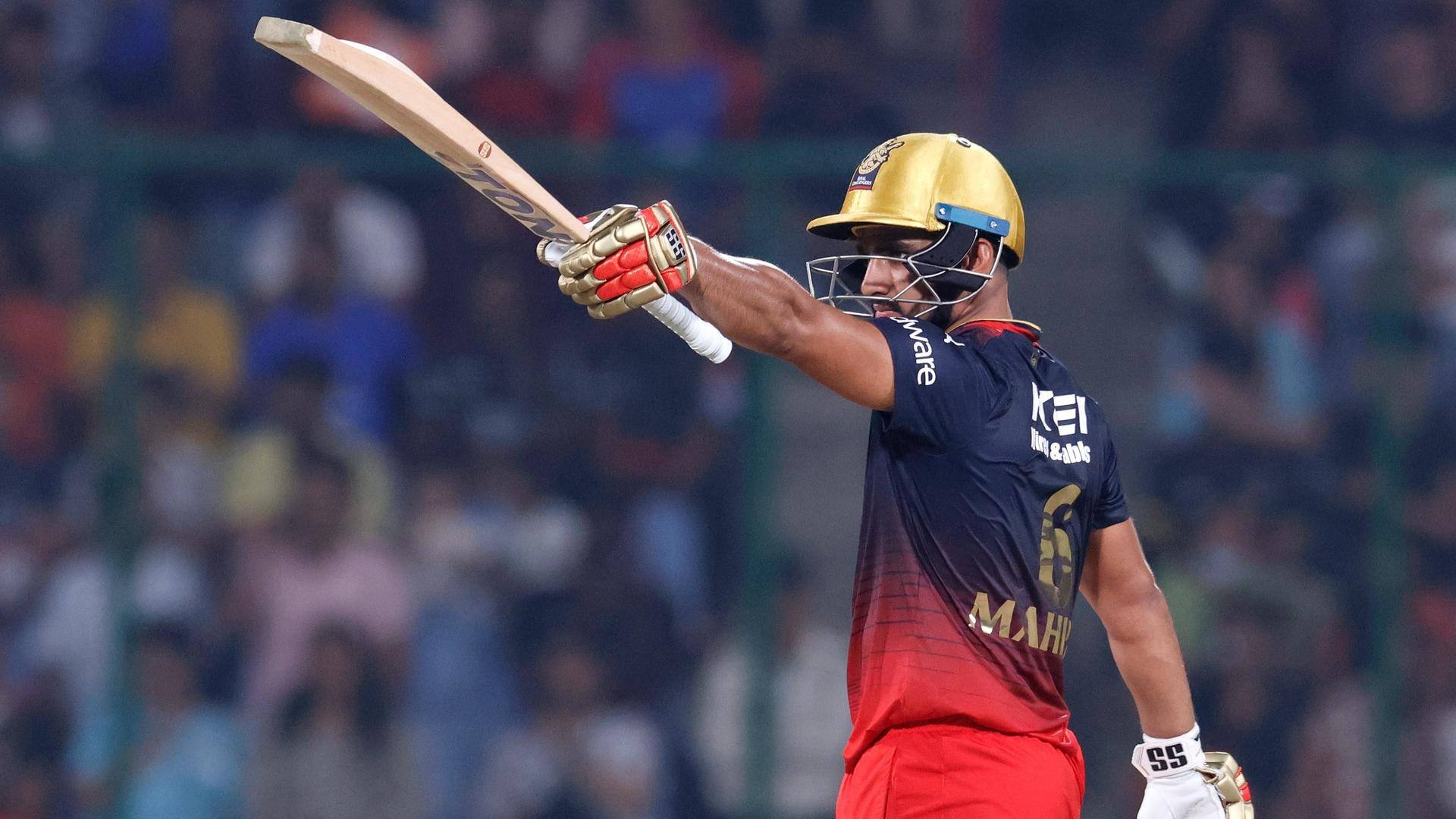 DC vs RCB: Mahipal Lomror smokes his maiden IPL fifty