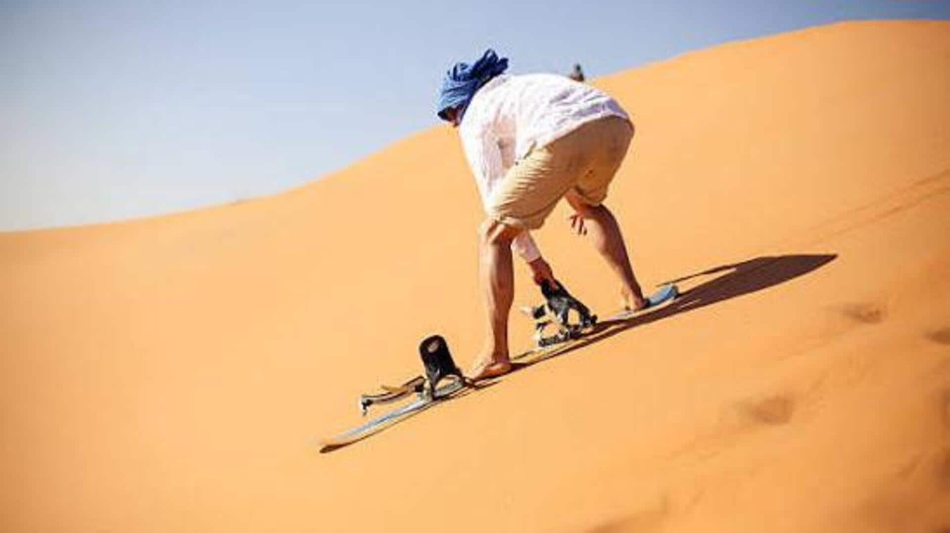 Adventure lovers, you must try dune-boarding in Morocco