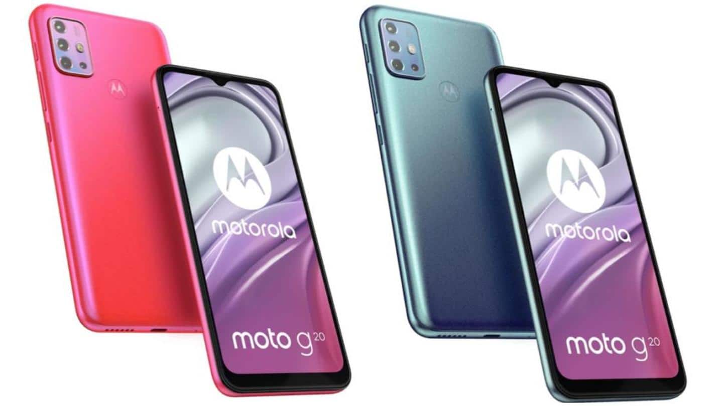 Ahead of launch, Moto G20's renders, specifications leaked; prices tipped