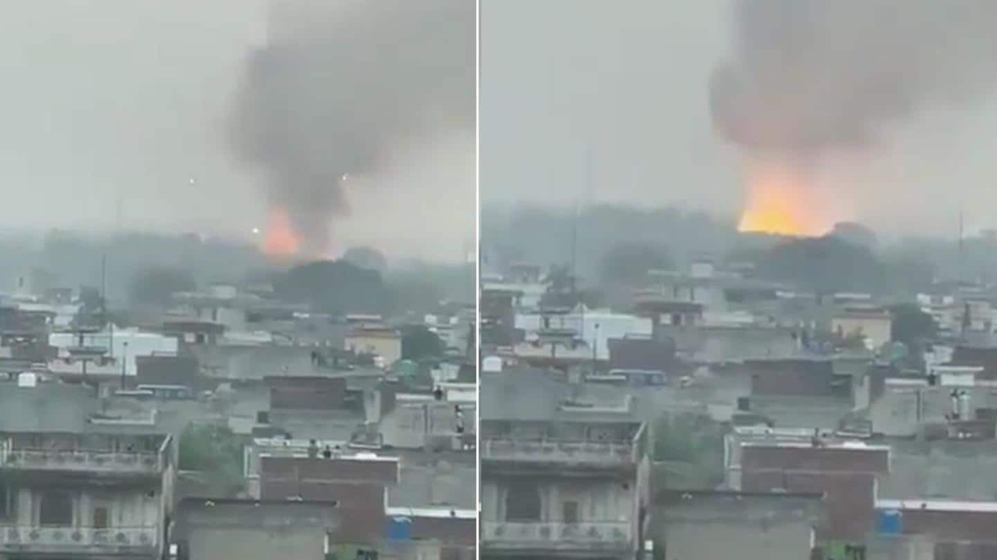 Video: Explosion rocks ammunition depot in Pakistan's Sialkot