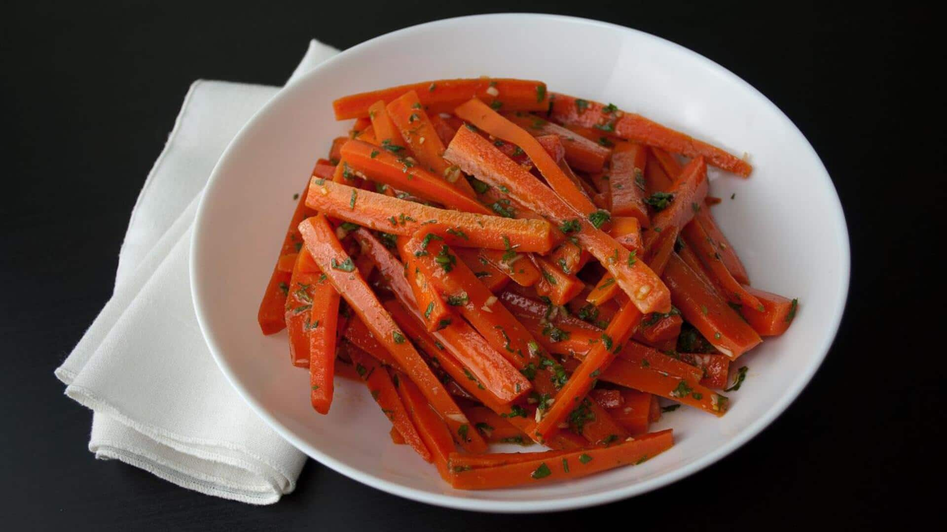 Vegan Portuguese garlic carrots tutorial