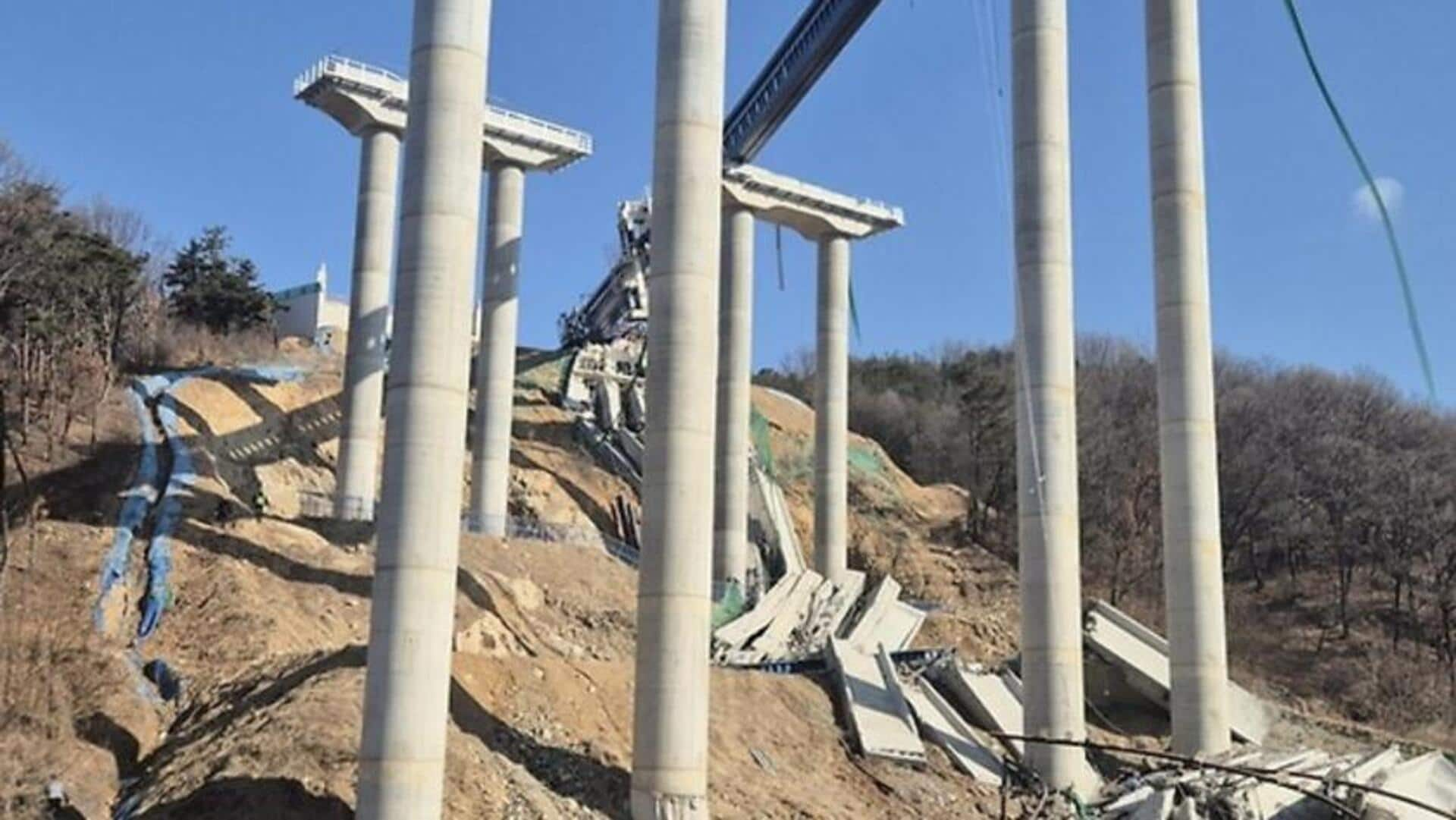 2 dead, 3 missing after bridge collapses in South Korea 