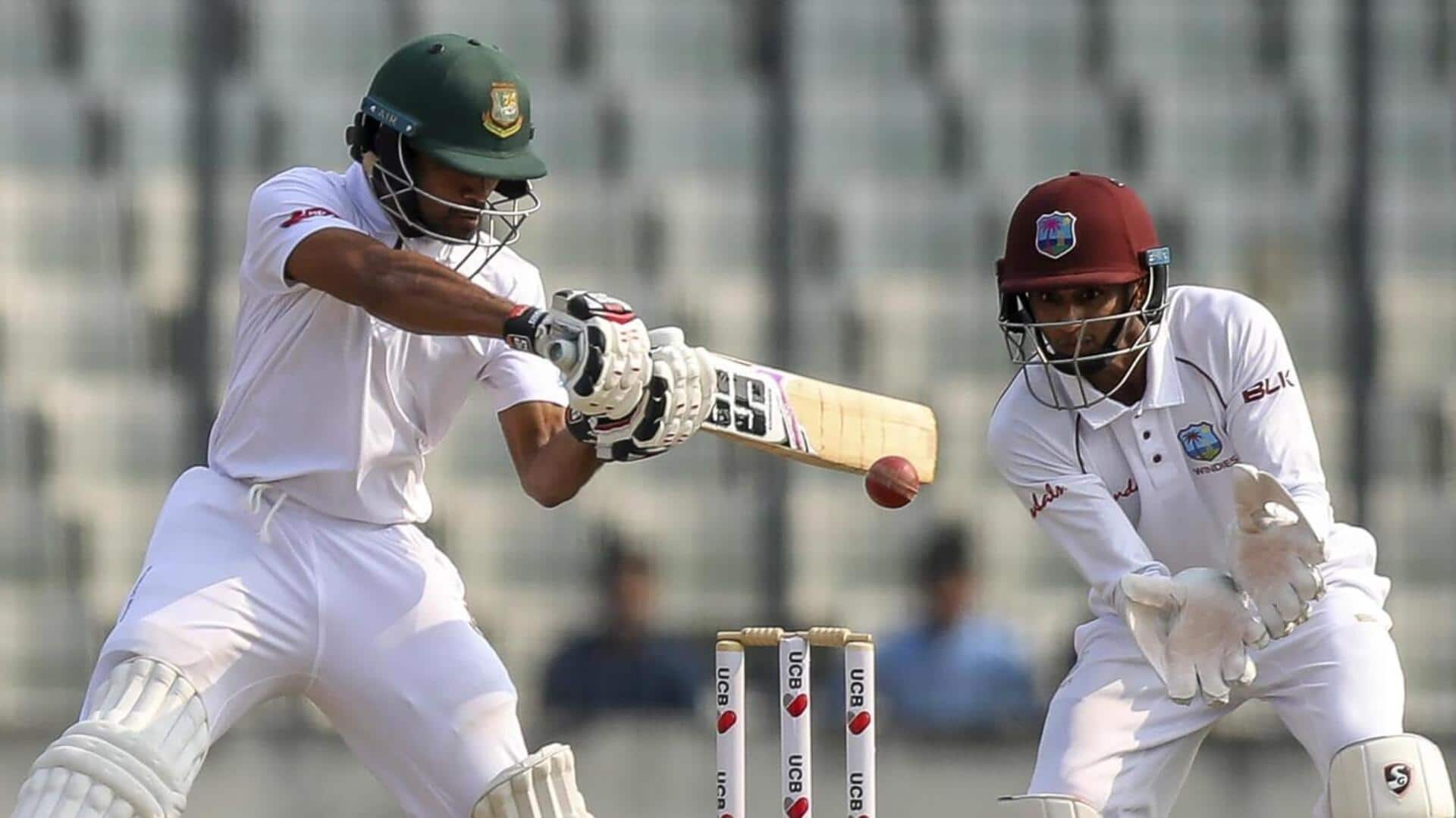 Shadman Islam records his maiden Test fifty vs SL: Stats Shadman Islam records his maiden Test fifty vs SL: Stats
