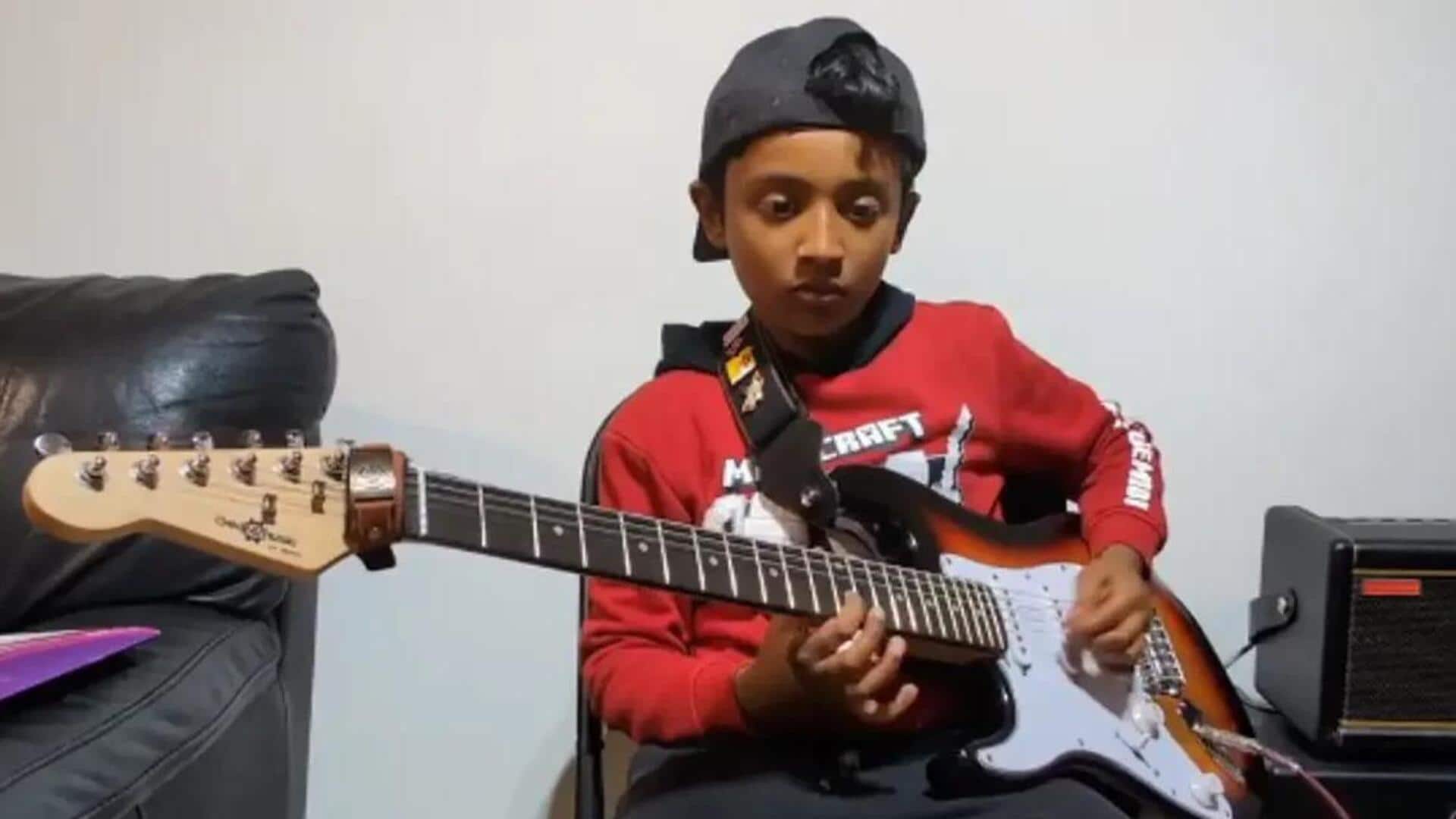 9-year-old guitar prodigy sets sights on Guinness World Record
