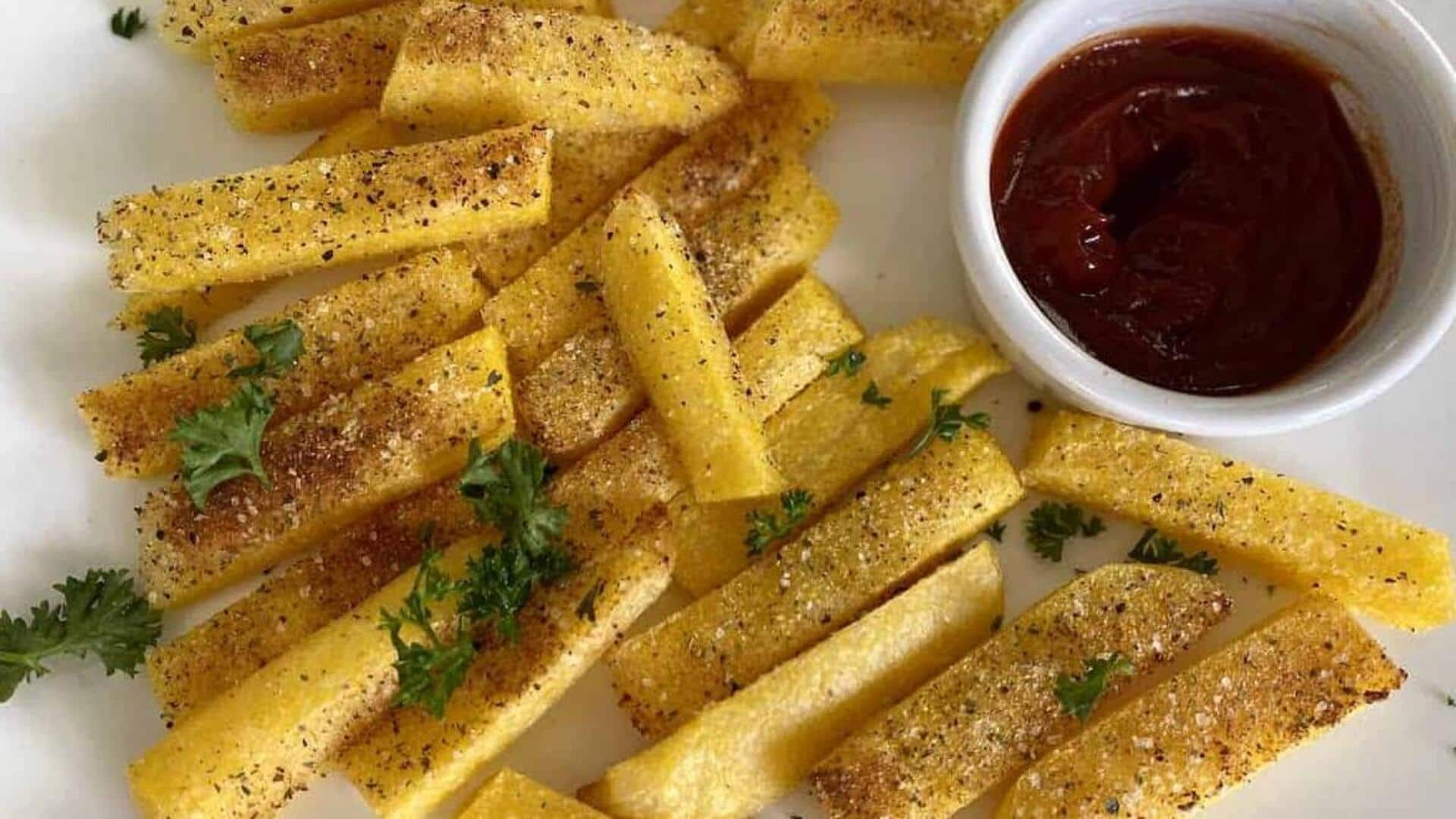 Check out this Italian vegan polenta fries tutorial