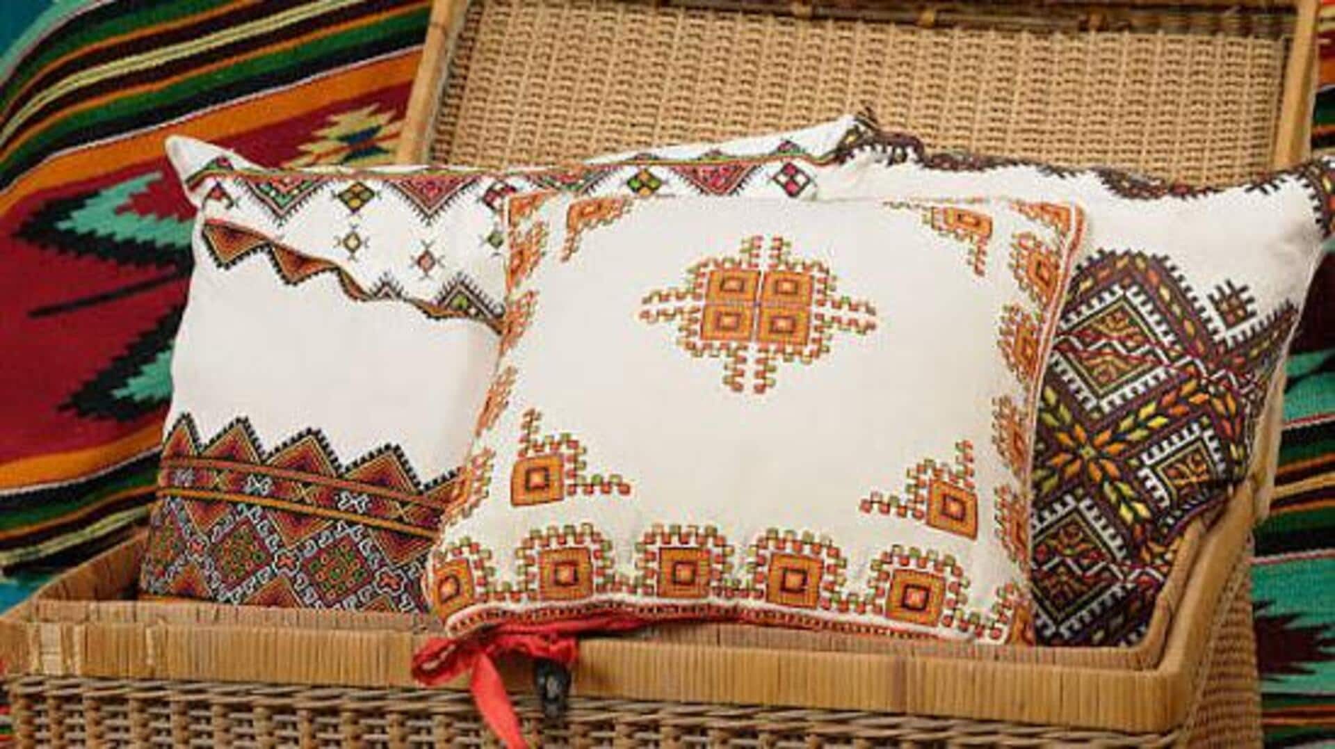 Add elegance to your decor with cross embroidery 