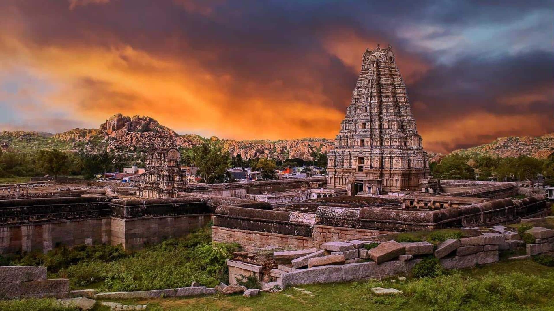Hampi's spectacular ruins offer a glimpse into the Vijayanagara Empire