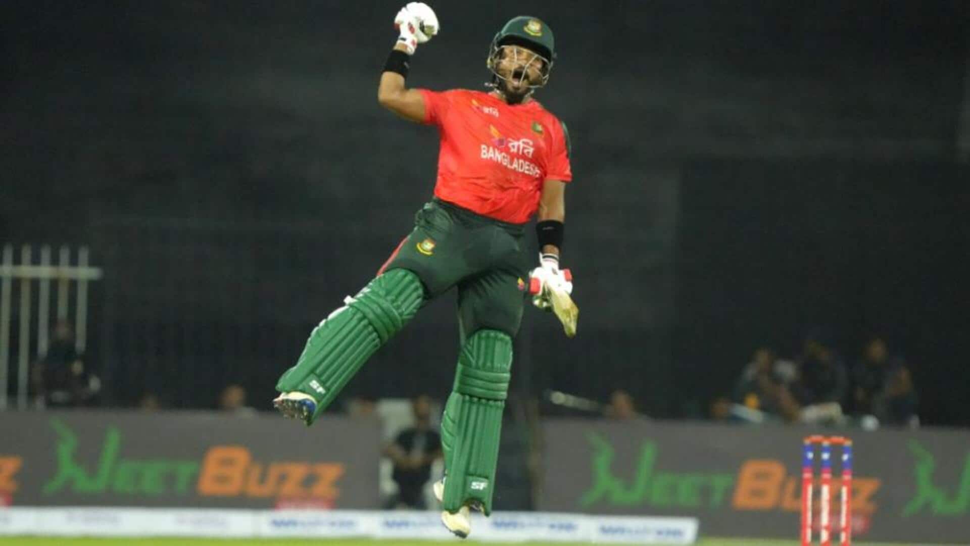 Parvez Hossain Emon becomes Bangladesh's second T20I centurion: His stats Parvez Hossain Emon becomes Bangladesh's second T20I centurion: His stats