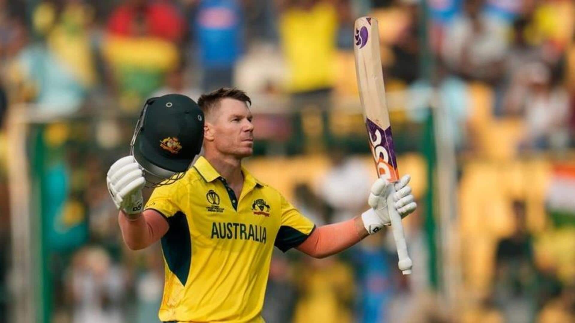 David Warner becomes second Australian with 1,500 World Cup runs