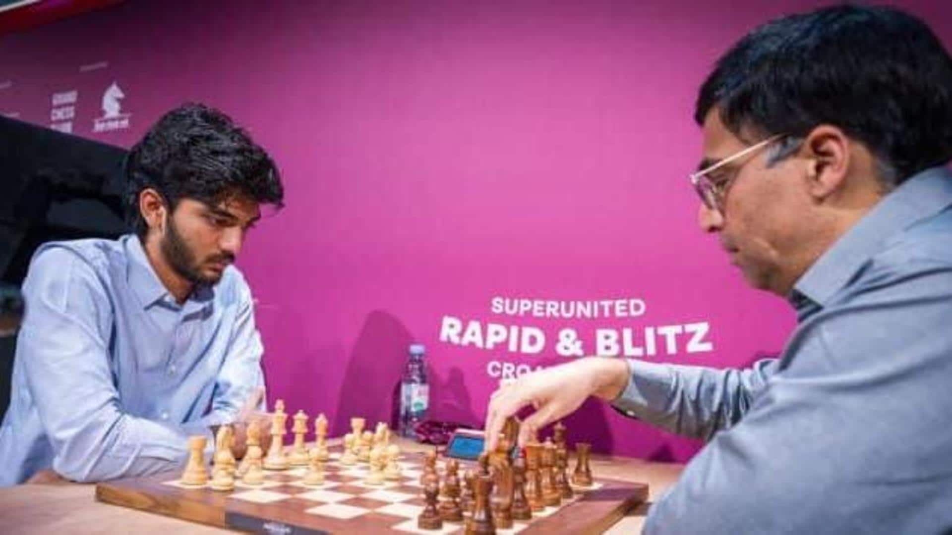 Gukesh displaces Viswanathan Anand to become India's top-ranked chess player