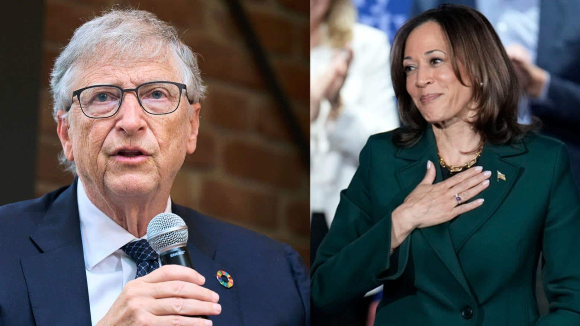 Bill Gates secretly donated $50M to Kamala Harris's presidential campaign