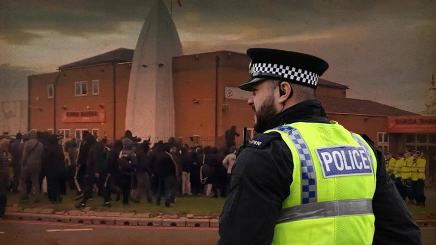 England: Mob gathers outside Hindu temple, communal tensions rise