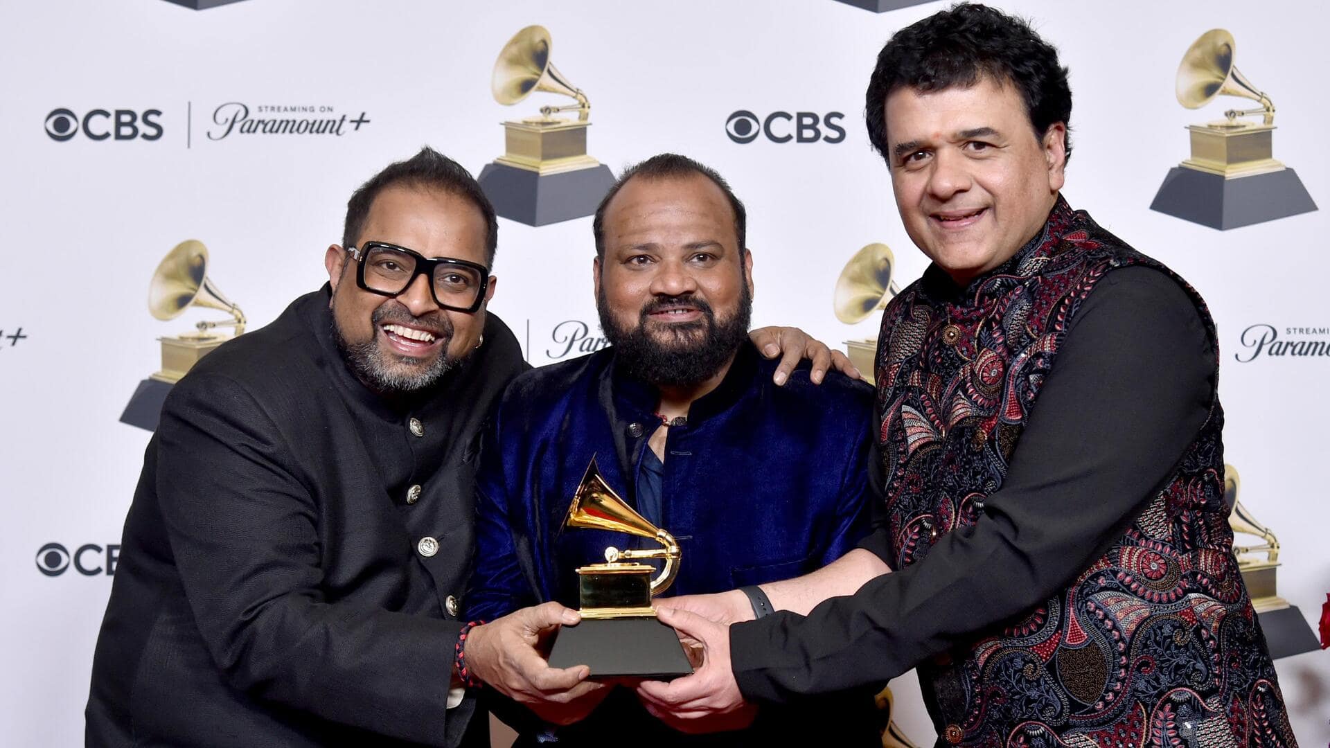 Grammys 2024: Indian icons Shankar Mahadevan, Zakir Hussain clinch awards
