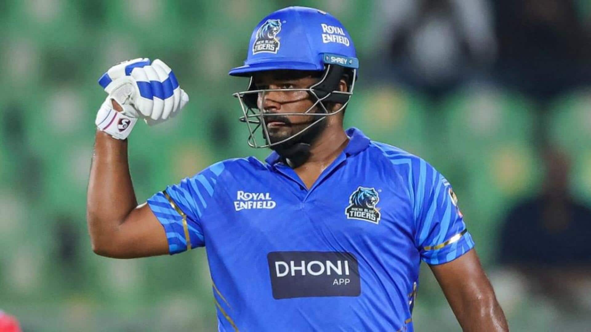 Sanju Samson slams his third 50-plus score in KCL: Stats Sanju Samson slams his third 50-plus score in KCL: Stats