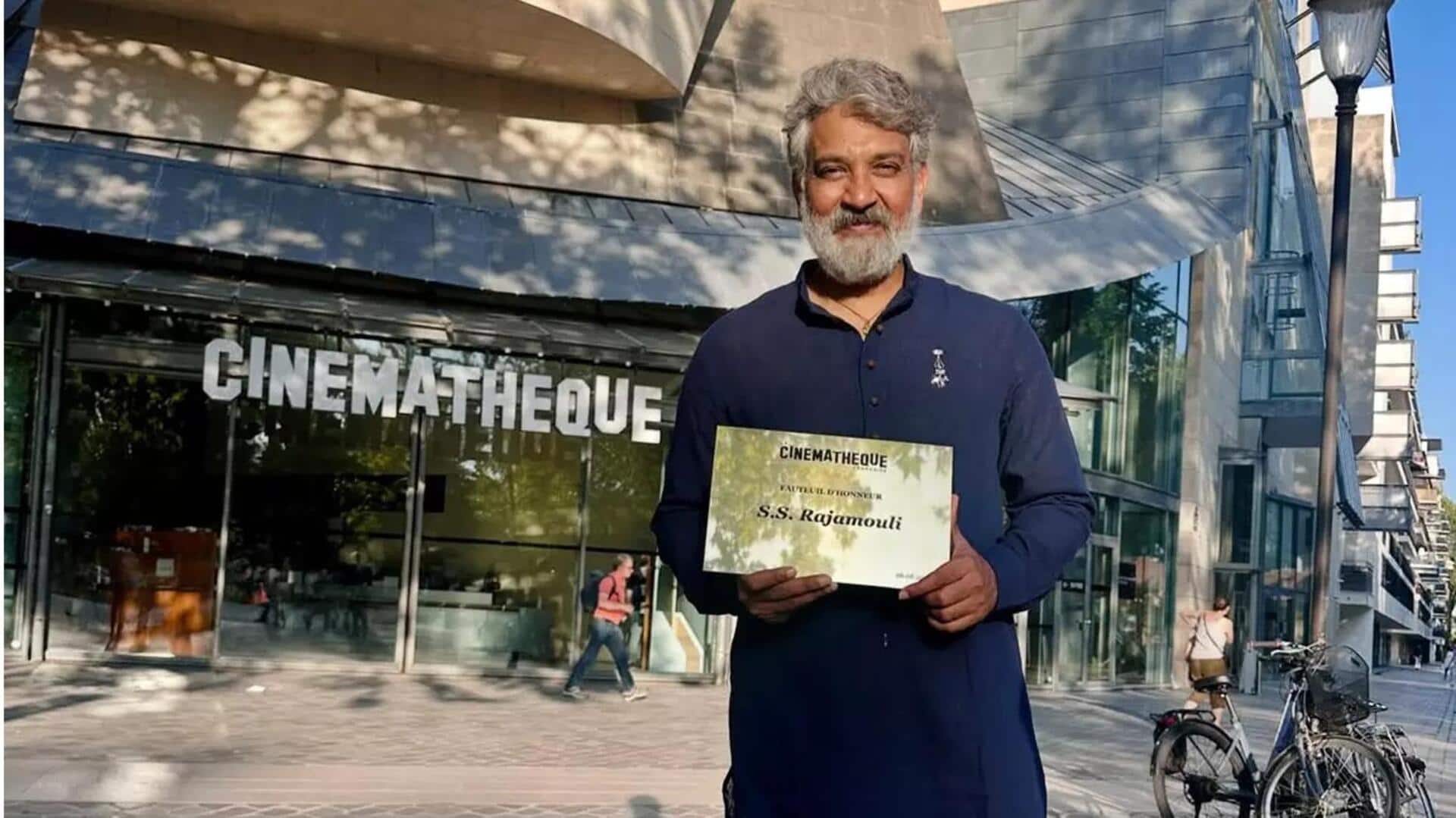SS Rajamouli honored with permanent seat at Cinémathèque Française
