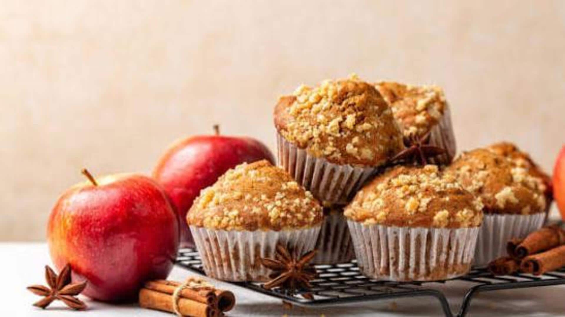Your breakfast fix should be these apple-cinnamon muffins