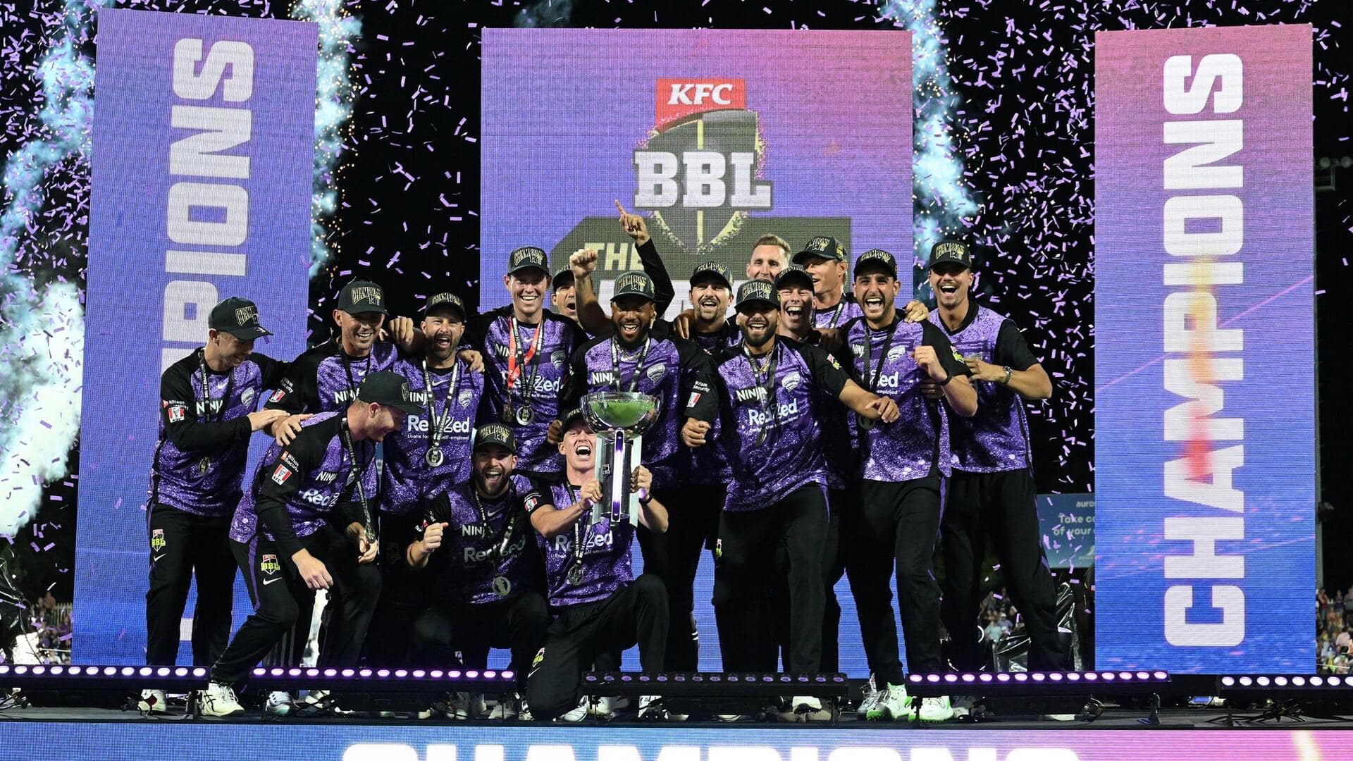 Mitchell Owen's joint-fastest BBL ton guides Hobart Hurricanes to title 