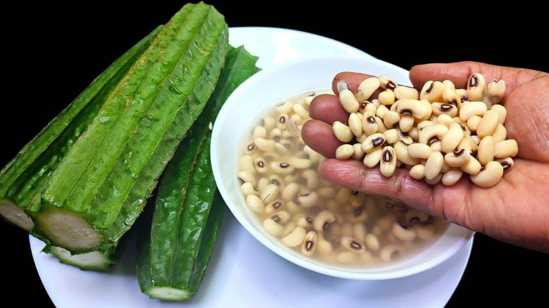 How to turn ridge gourd-cowpea into delicious dishes
