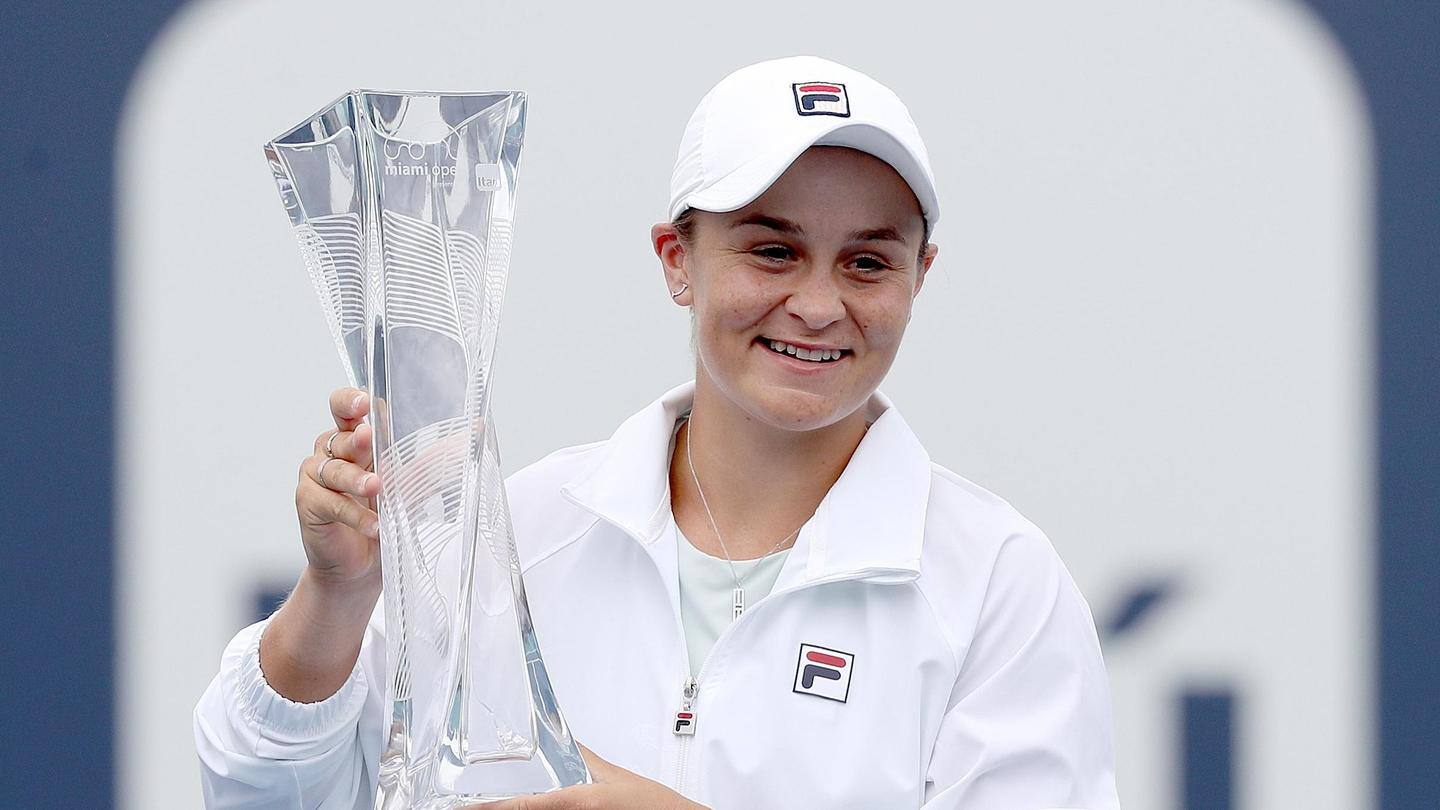 Barty is the sixth woman to defend Miami Open crown Barty is the sixth woman to defend Miami Open crown