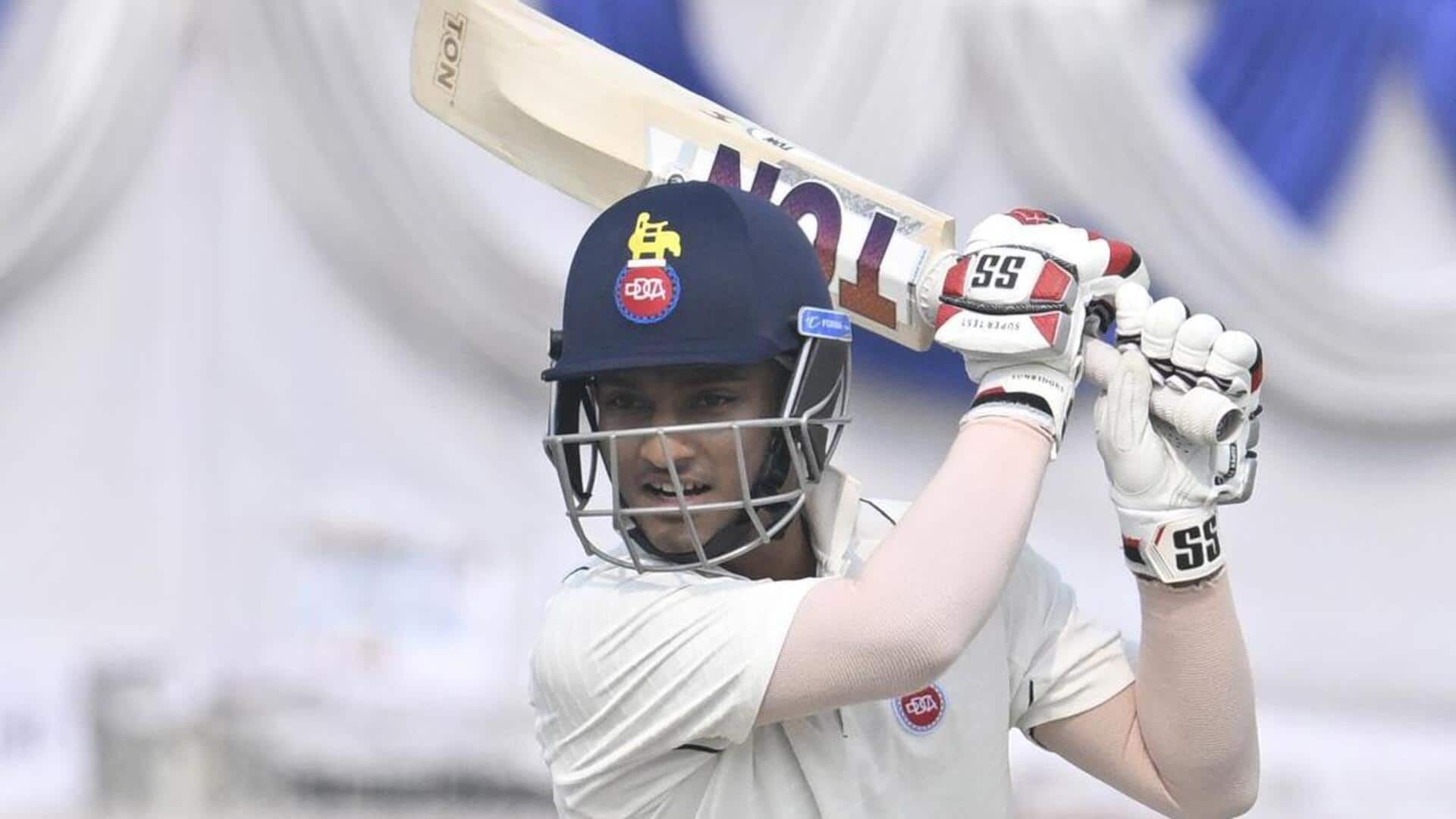 Duleep Trophy: Ayush Badoni slams brisk half-century against East Zone Duleep Trophy: Ayush Badoni slams brisk half-century against East Zone