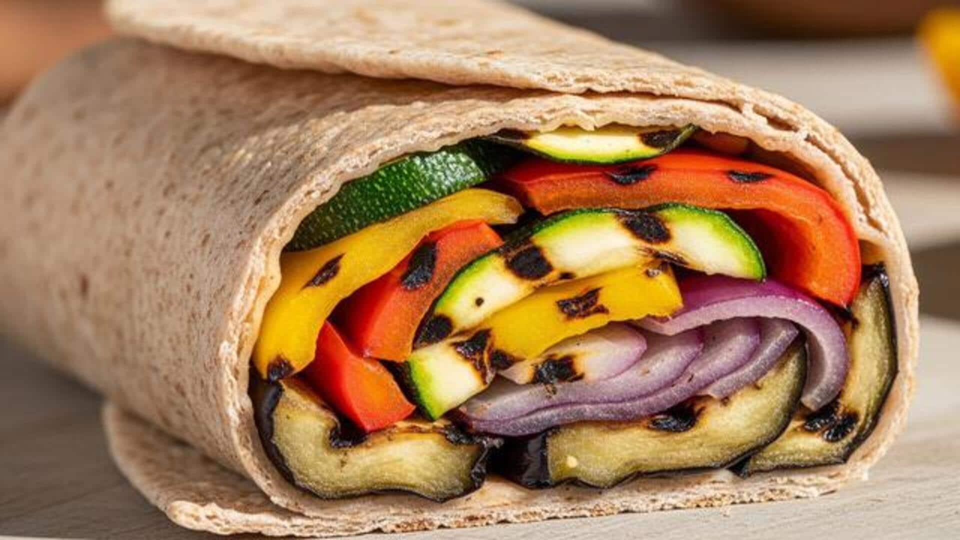 Quick and healthy: Bean sprout veggie wraps