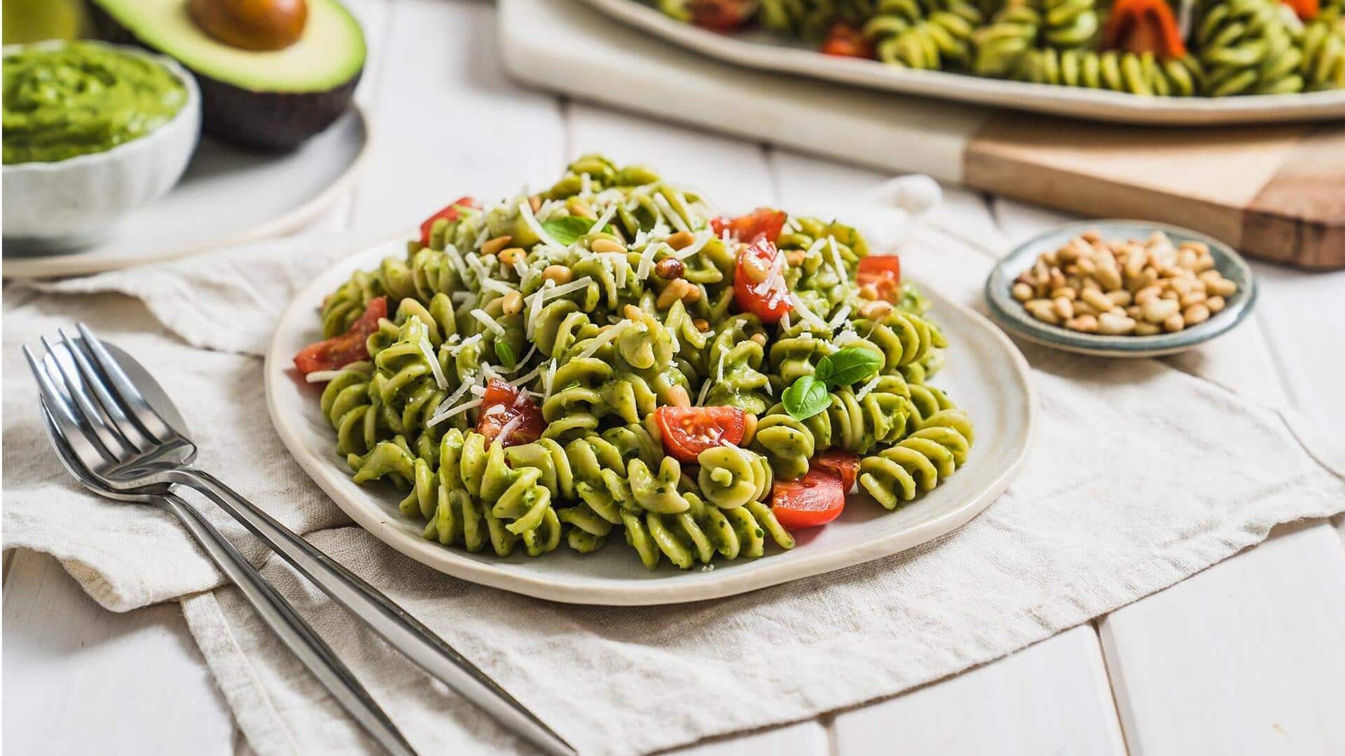 Try this creamy avocado pasta recipe for a flavorsome day