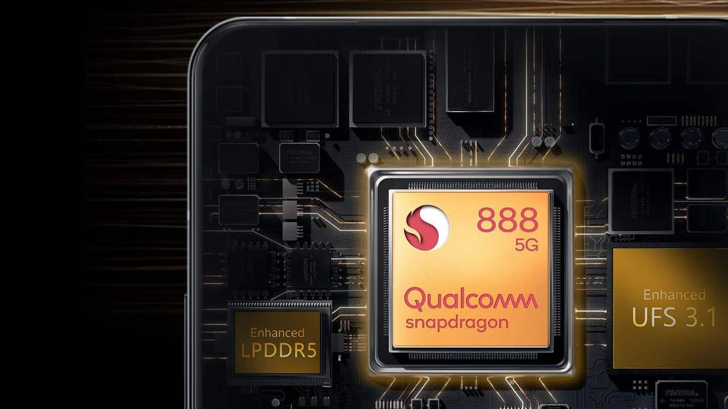 In India, the device will run on Snapdragon 888 processor In India, the device will run on Snapdragon 888 processor