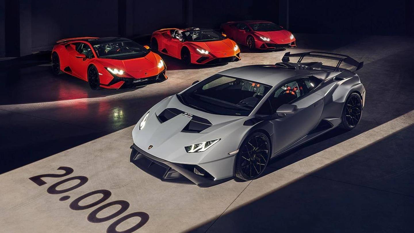 After 8 years in production, Lamborghini rolls out 20,000th Huracan