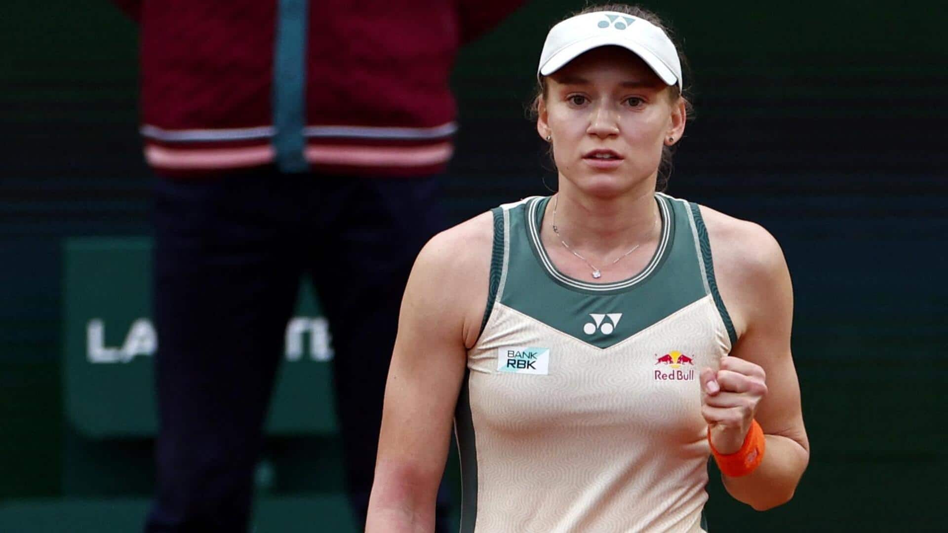 French Open 2024: Elena Rybakina defeats Rus, reaches third round 