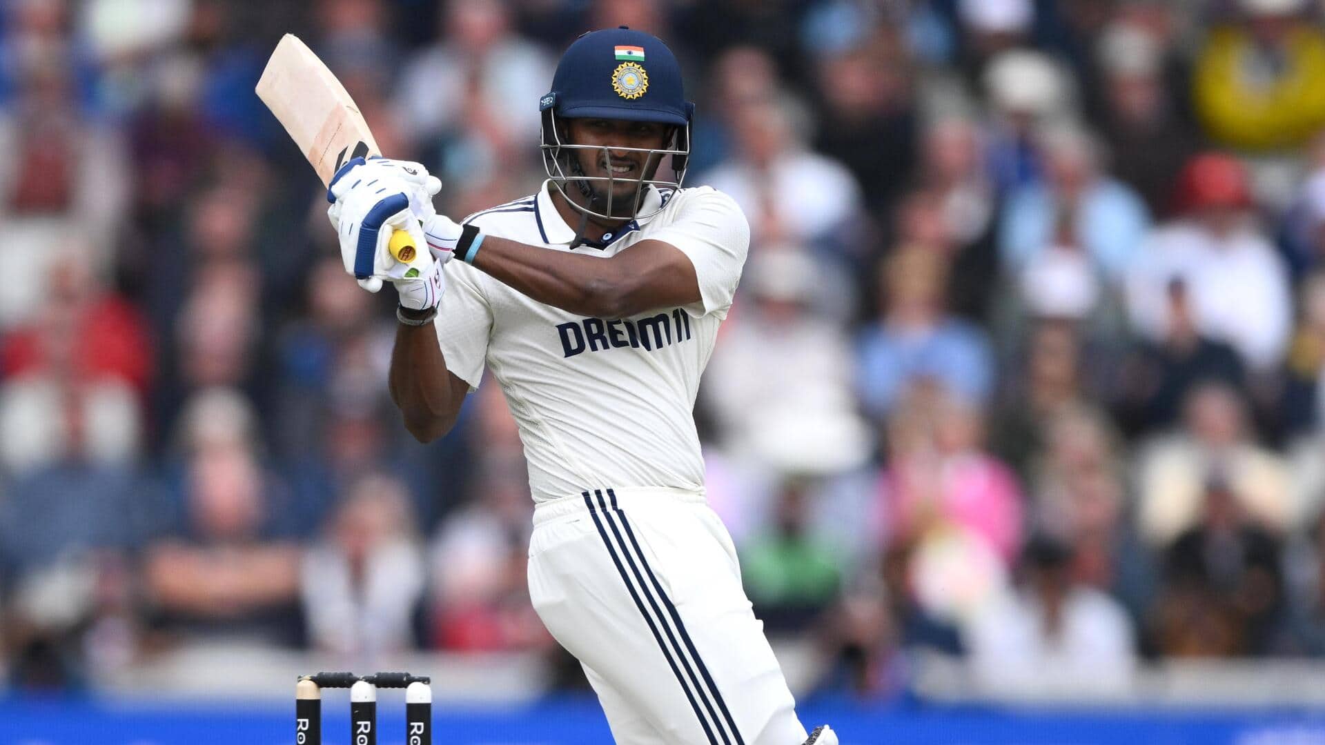 Sai Sudharsan slams maiden Test half-century, reaches 2,000 First-Class runs Sai Sudharsan slams maiden Test half-century, reaches 2,000 First-Class runs
