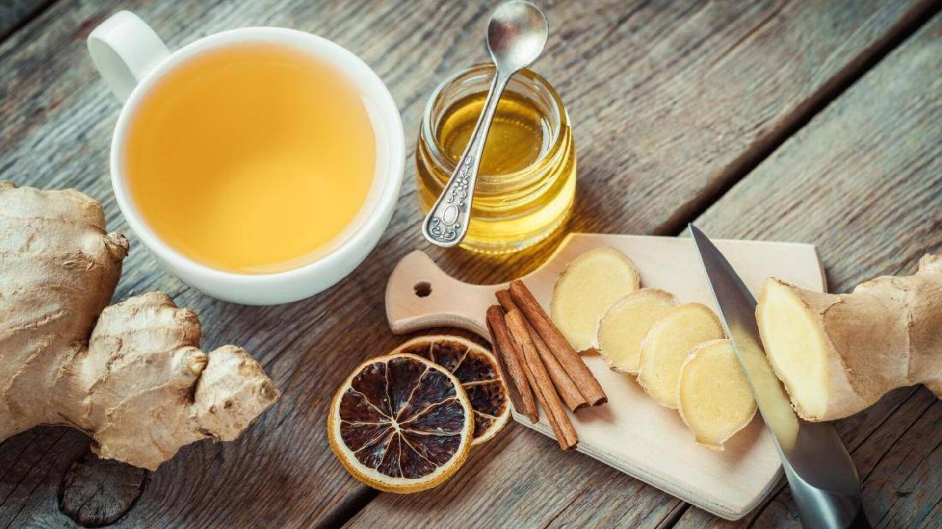 How does honey-ginger-lemon drink help soothe your sore throat 