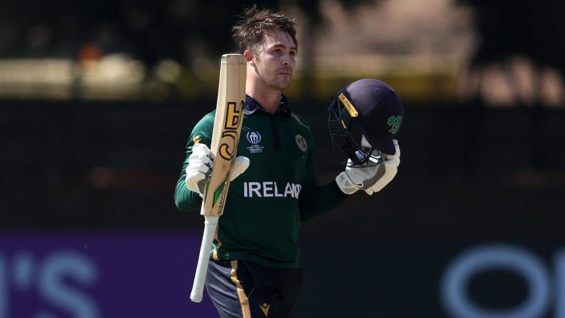 CWC Qualifiers: Ireland's Curtis Campher slams his maiden ODI century
