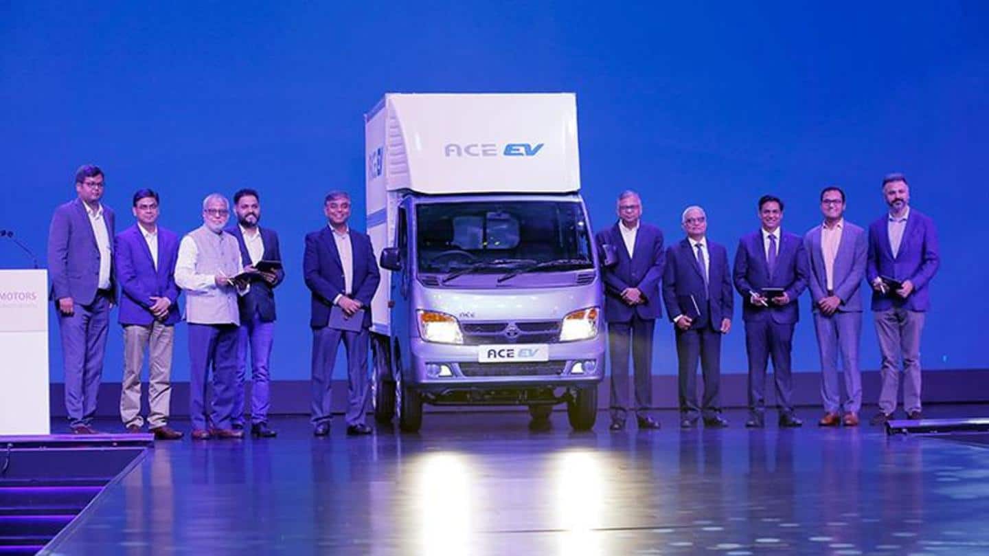 Tata Ace EV mini truck, with 154km range, breaks cover
