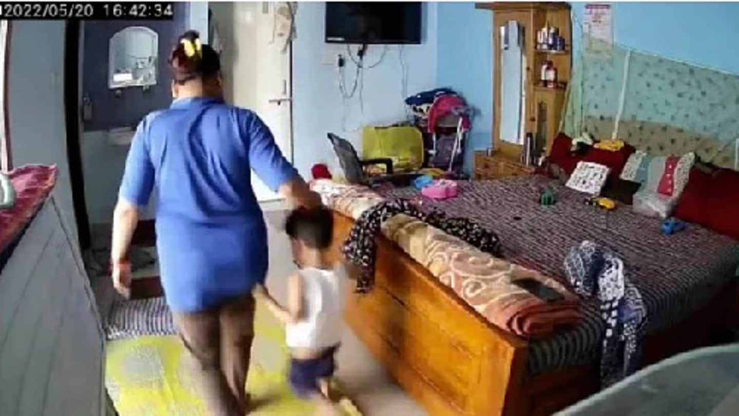 Madhya Pradesh: Maid seen bashing two-year-old child, arrested